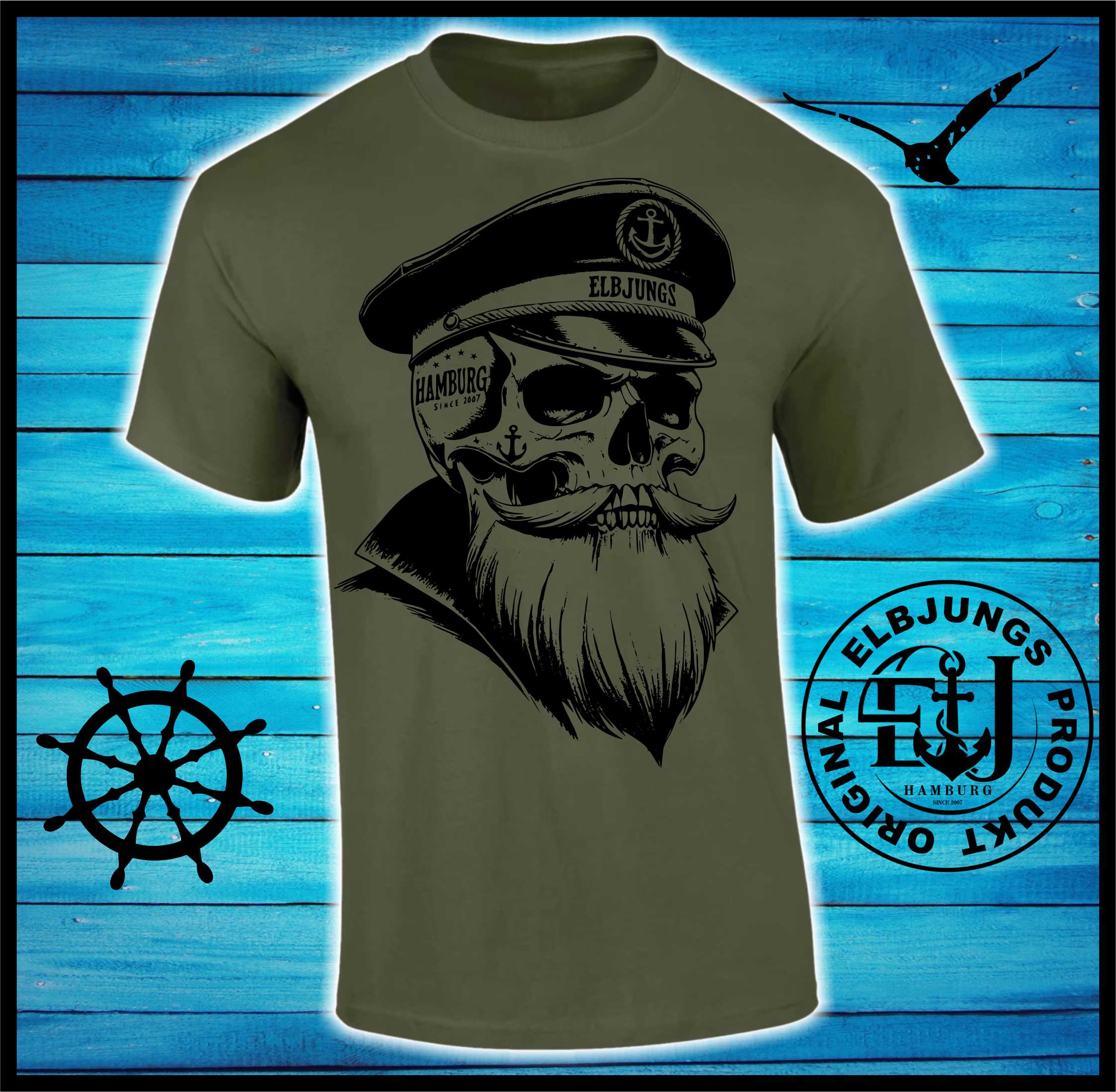 Elbjungs "Jah Papa" - Heavy Cotton T-Shirt