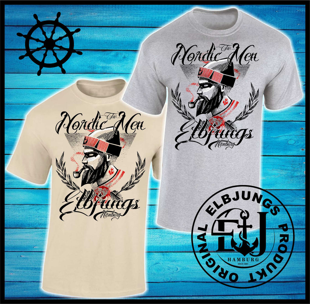 Elbjungs "Nordic Men" - Heavy Cotton T-Shirt