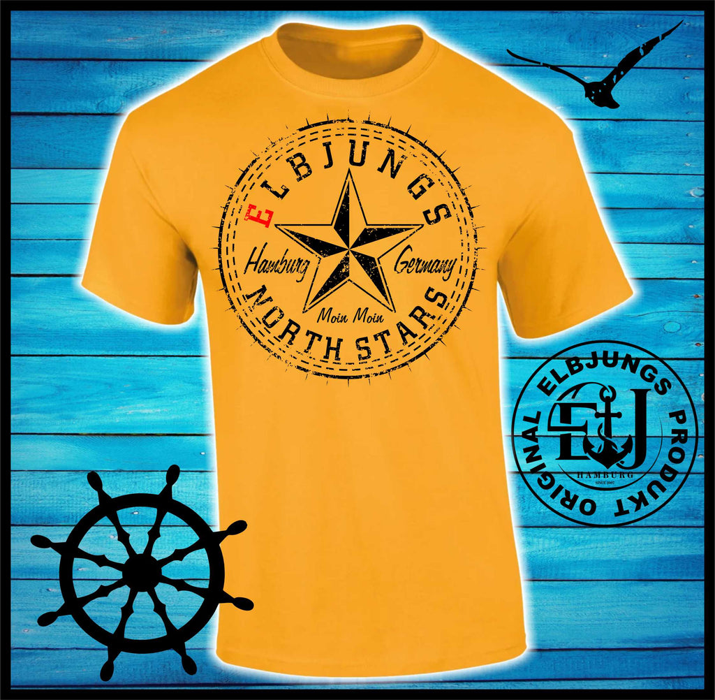 Elbjungs "North Stars Red E" - Heavy Cotton T-Shirt