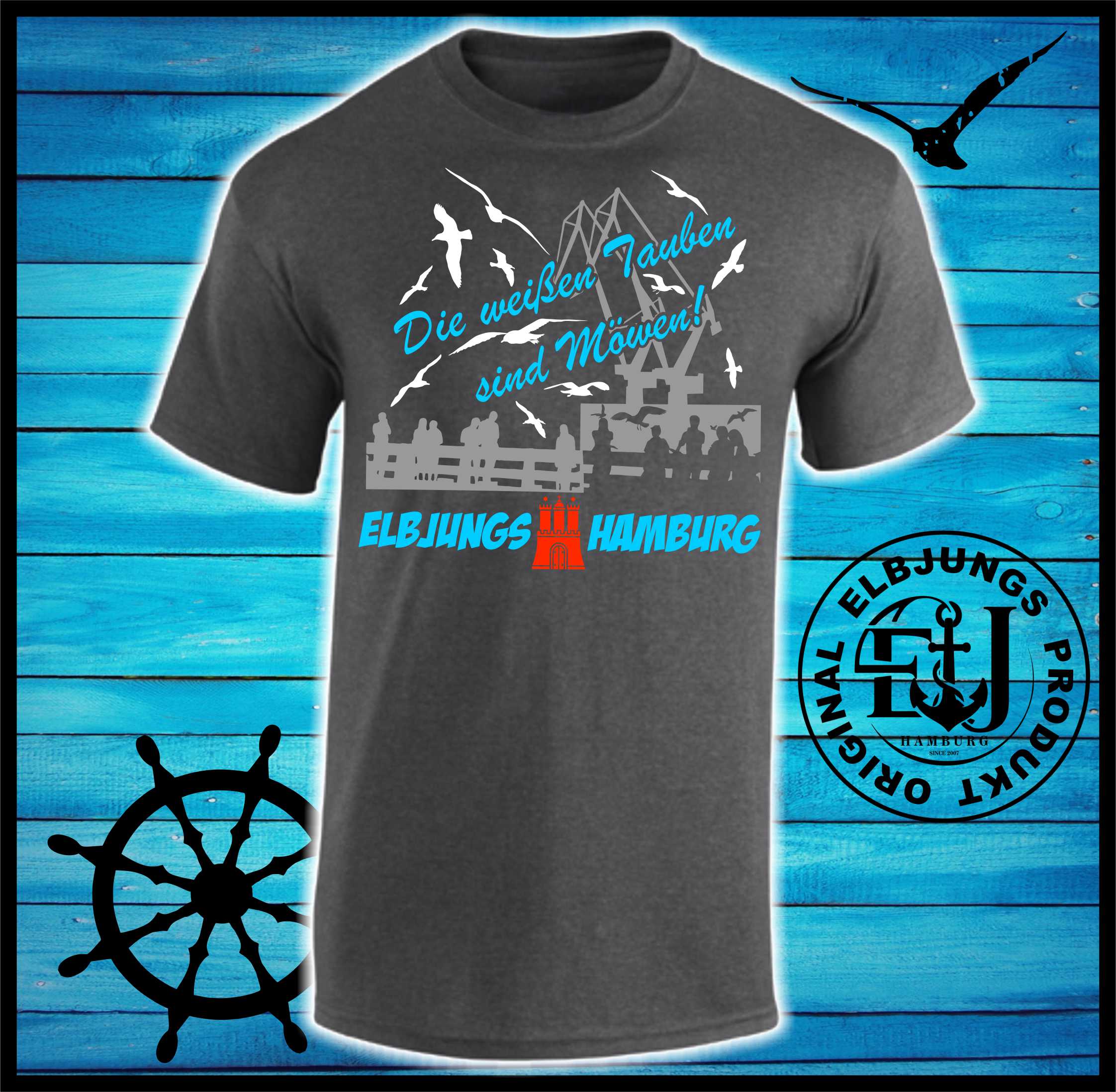 Elbjungs "Die weißen Tauben sind Möwen" - Heavy Cotton T-Shirt