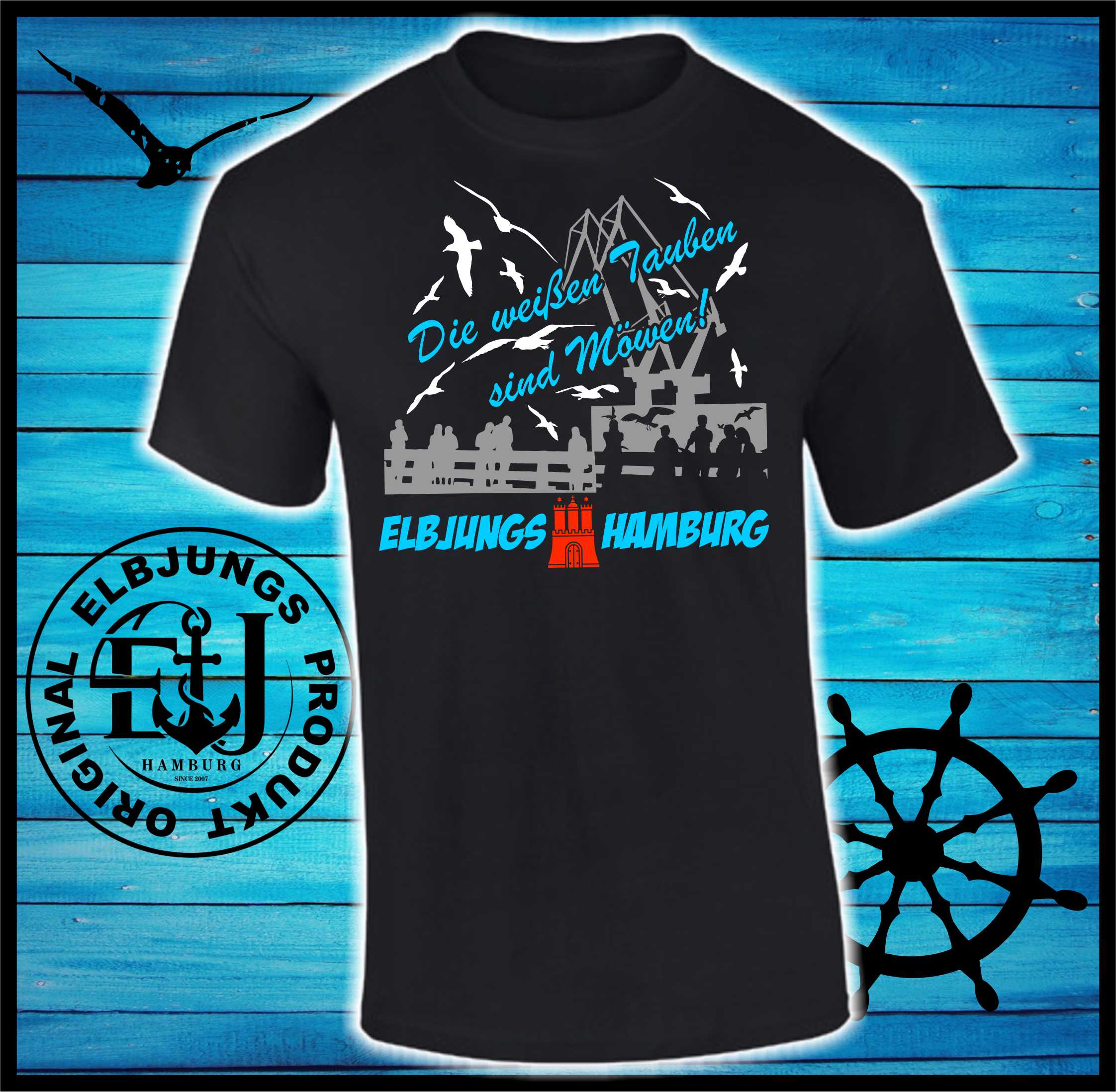 Elbjungs "Die weißen Tauben sind Möwen" - Heavy Cotton T-Shirt