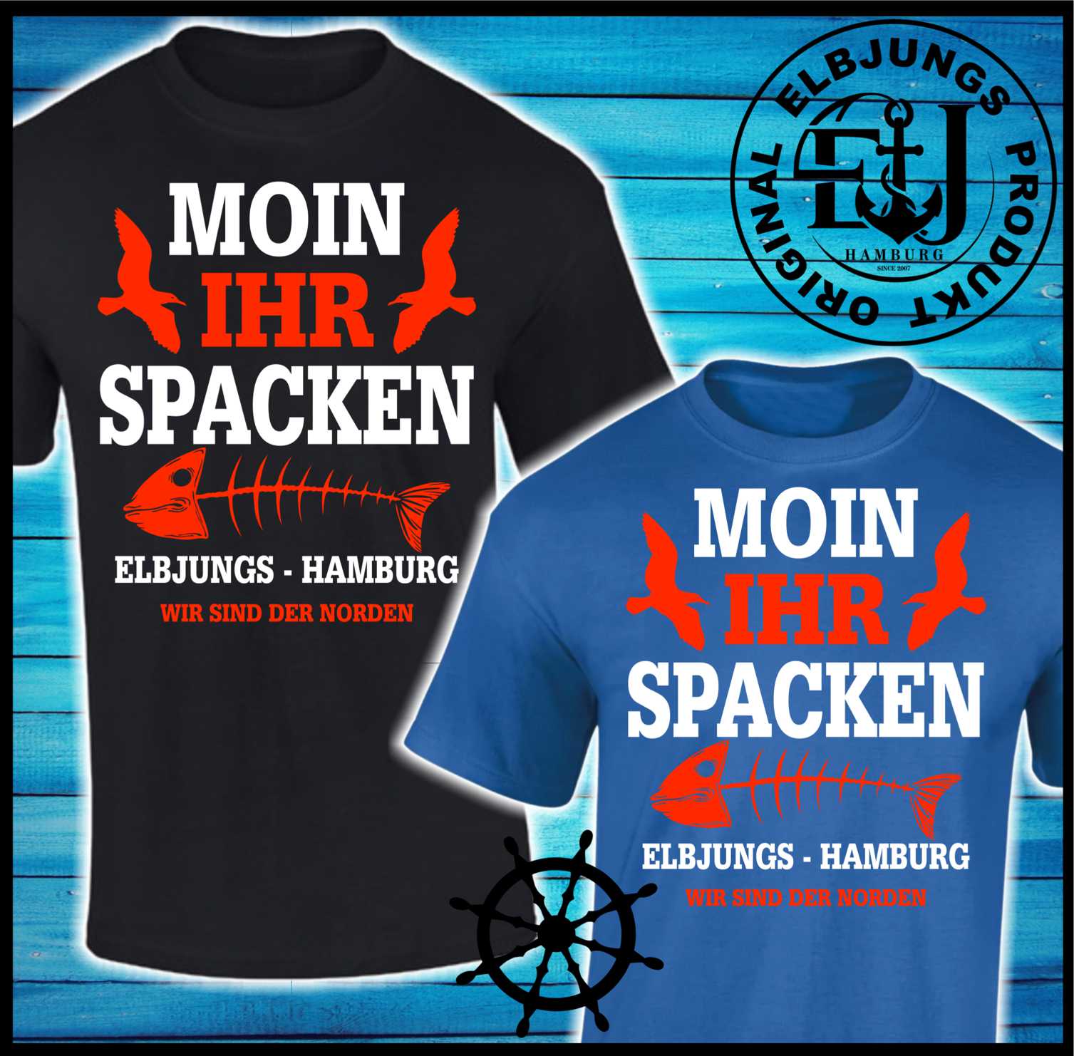 Elbjungs "Wir sind der Norden" - Heavy Cotton T-Shirt