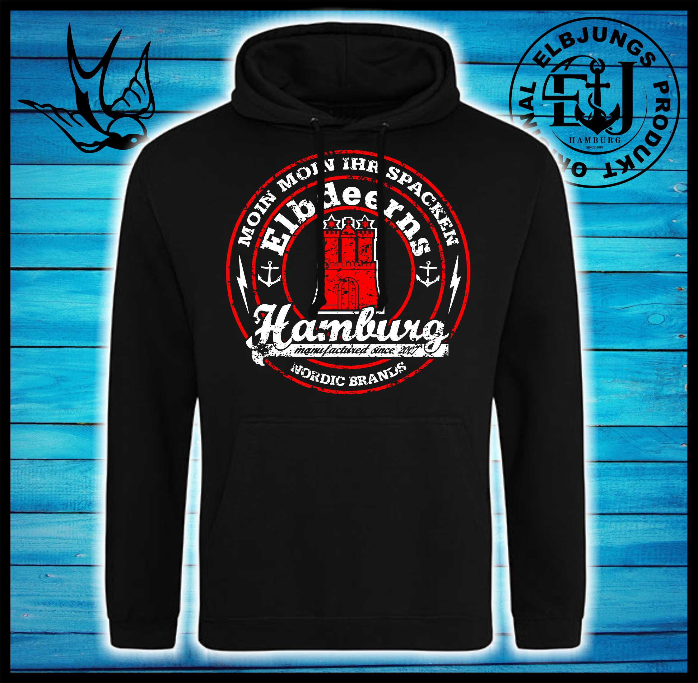 Elbdeerns "Stamp 2" -  Unisex Hoodie