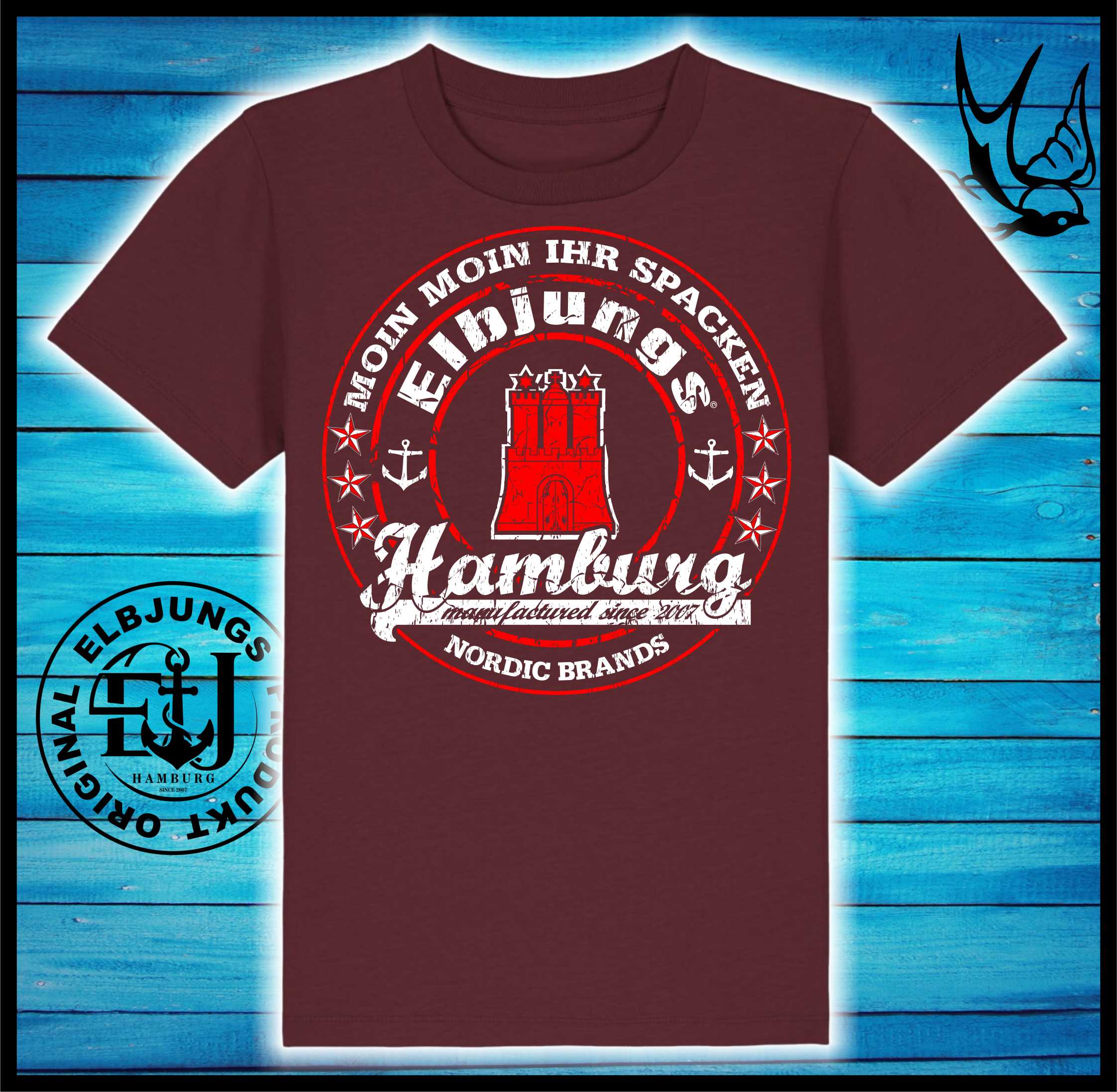 Kindershirt "Elbjungs - Stamp 2" - Kids Organic Shirt