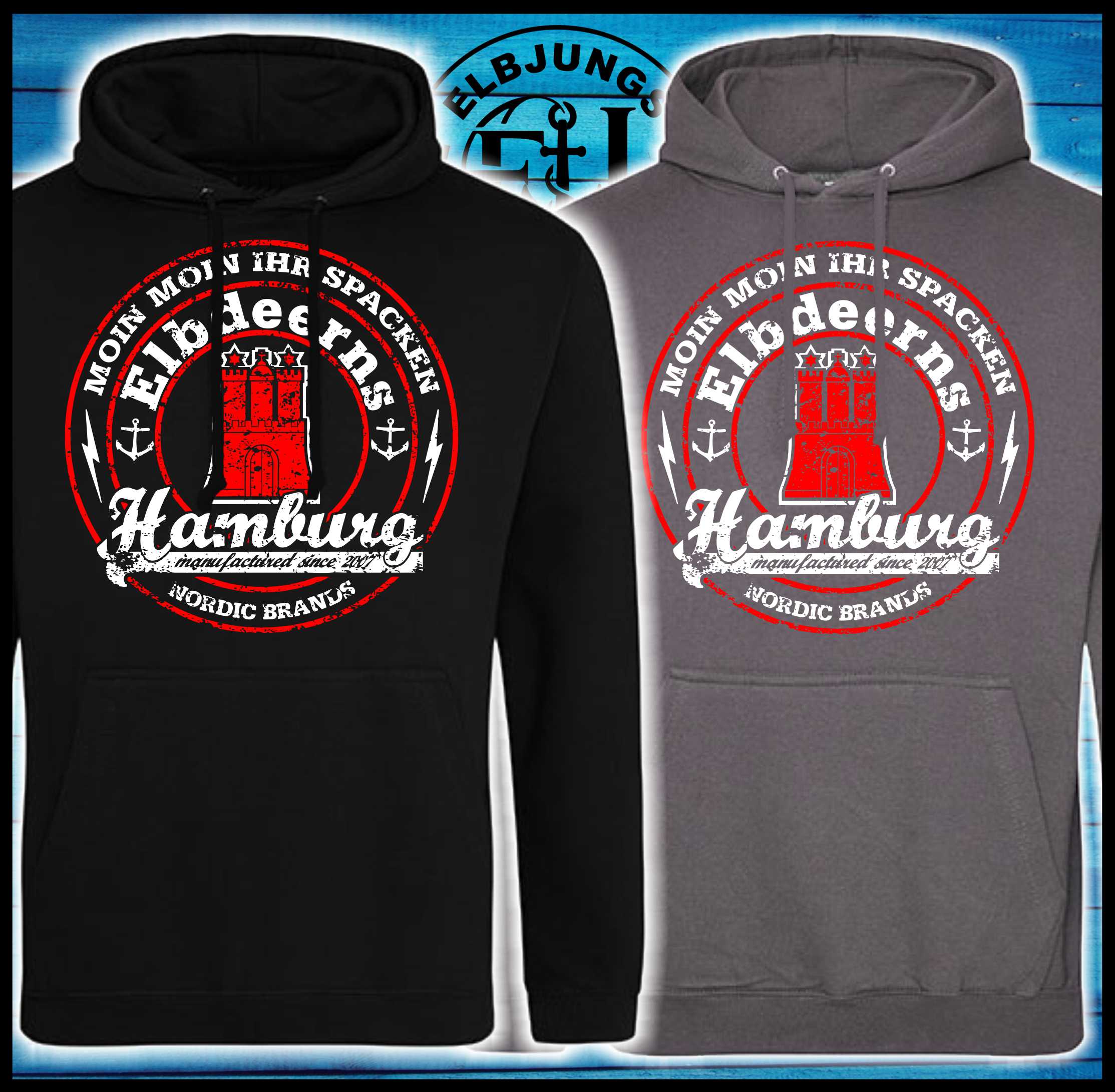 Elbdeerns "Stamp 2" -  Unisex Hoodie