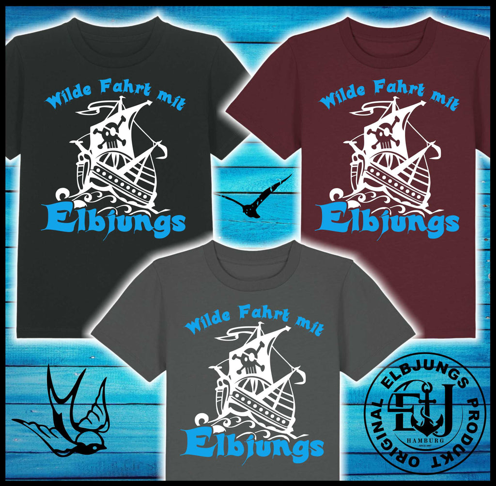 Kindershirt "Wilde Fahrt" - Kids Organic Shirt