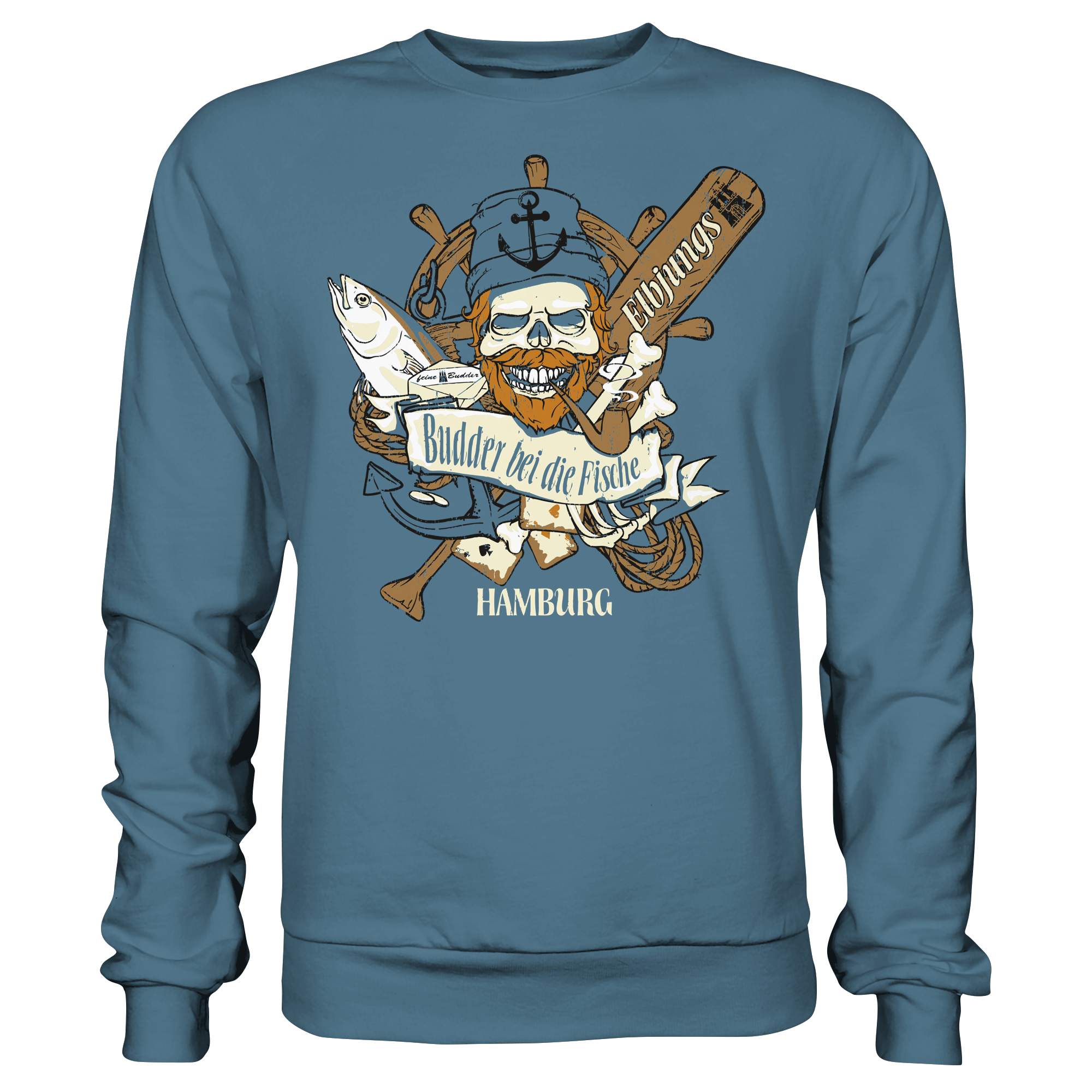 Elbjungs "Budder bei die Fische" - Sweatshirt