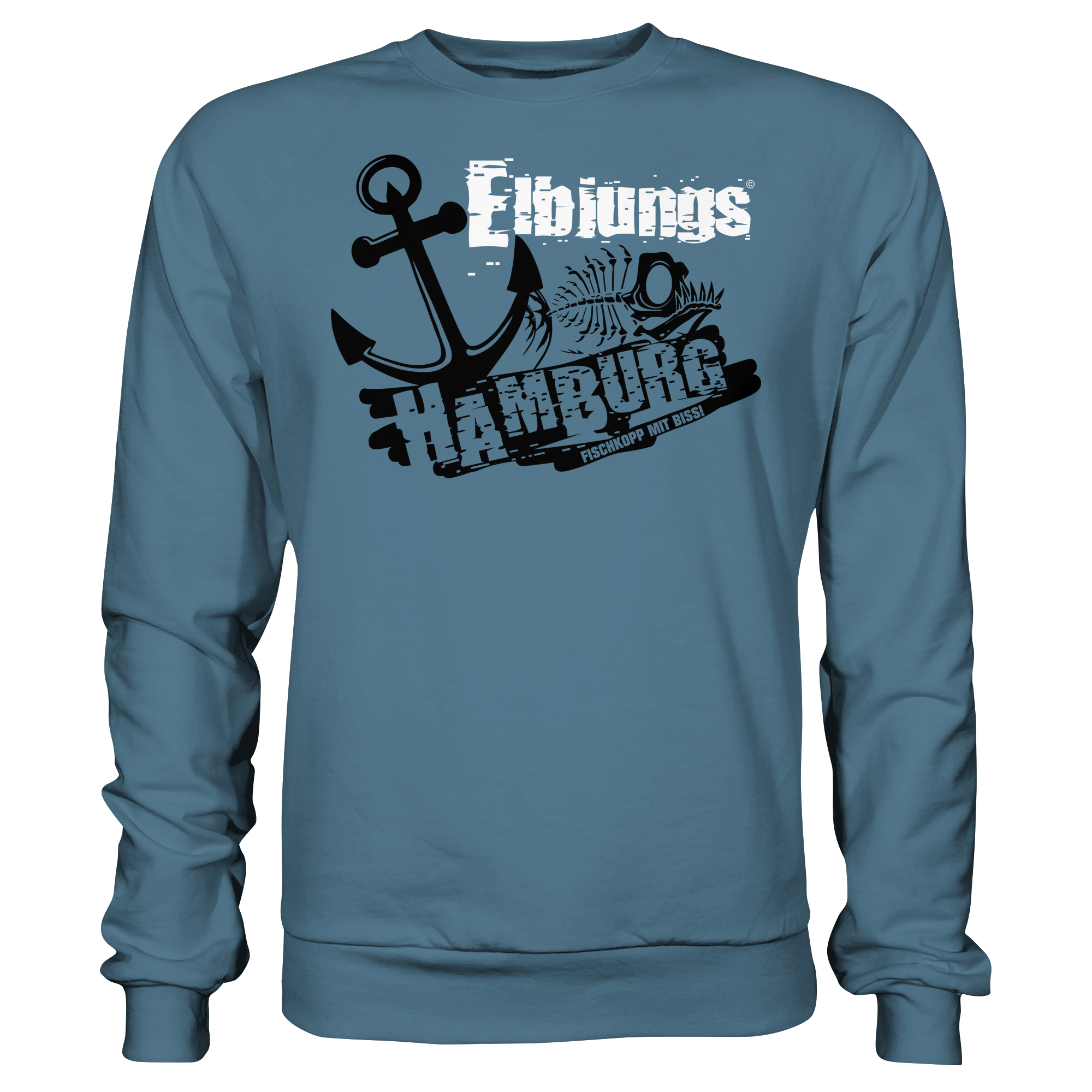 Elbjungs "Fischkopp mit Biss" - Sweatshirt
