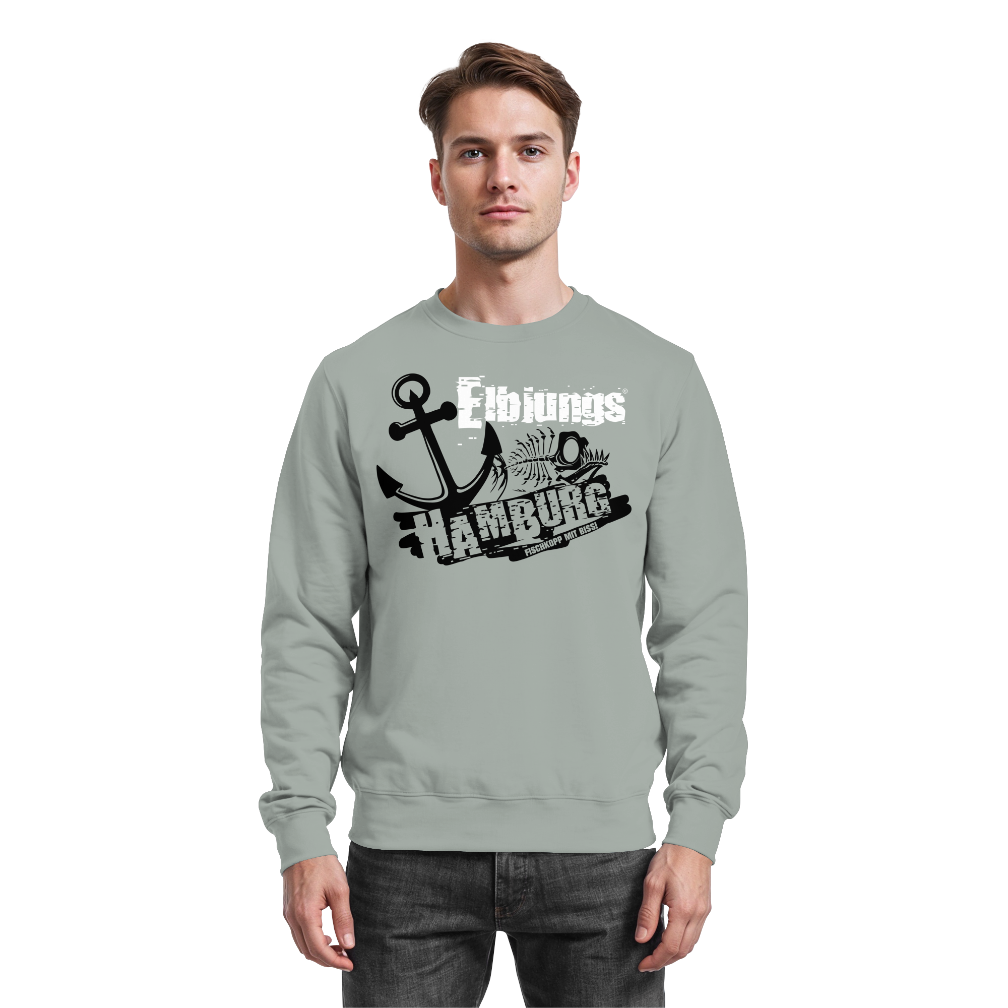 Elbjungs "Fischkopp mit Biss" - Sweatshirt