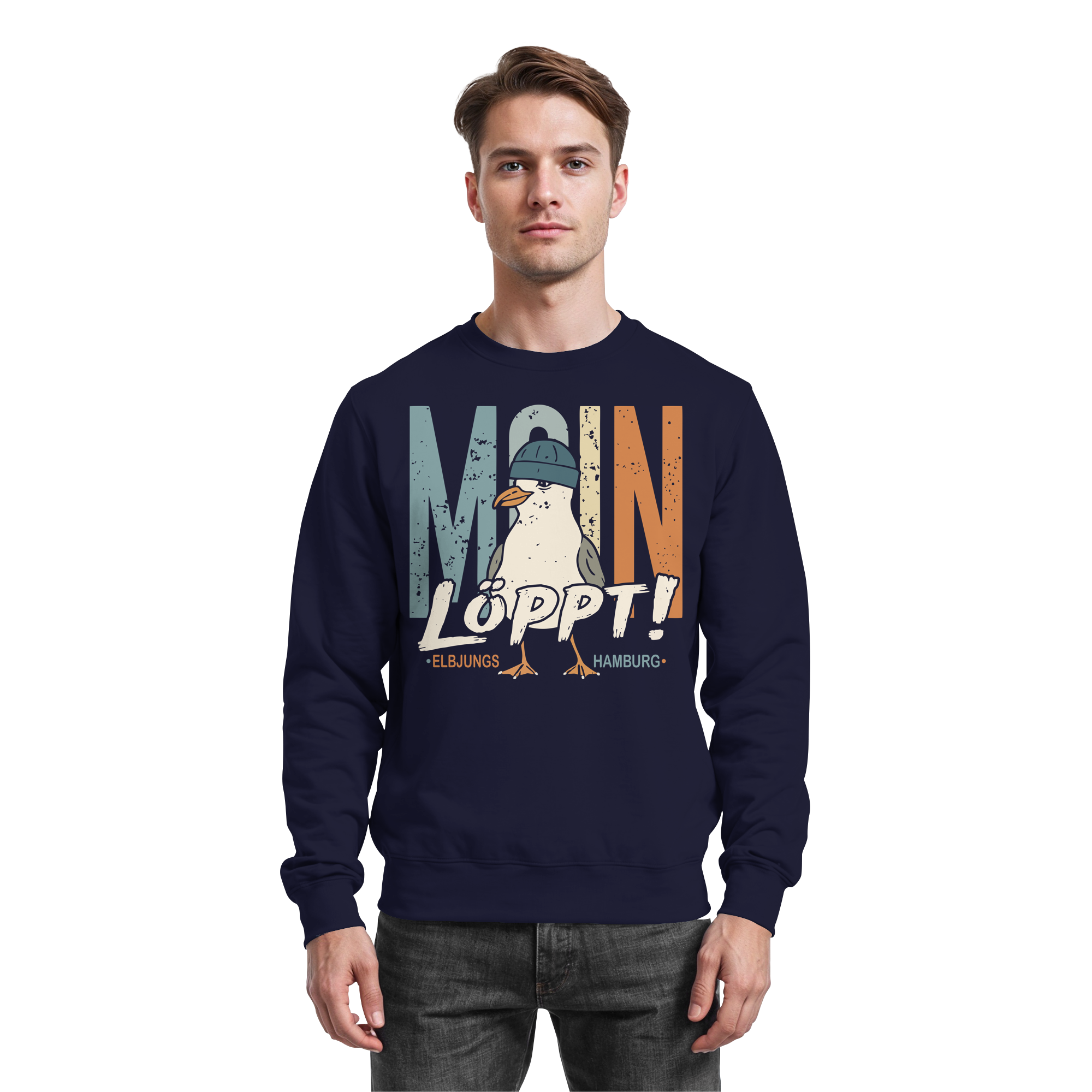 Elbjungs - MOIN ...löppt! - Sweatshirt