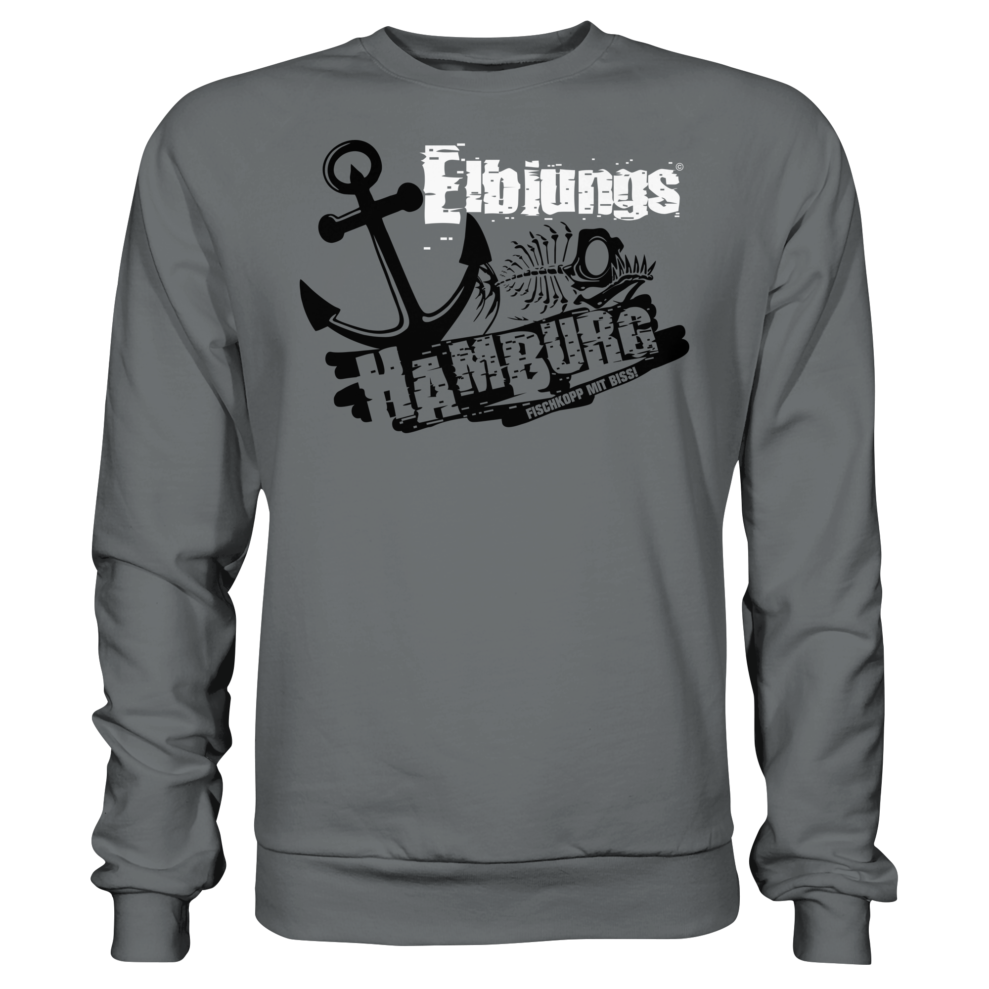 Elbjungs "Fischkopp mit Biss" - Sweatshirt