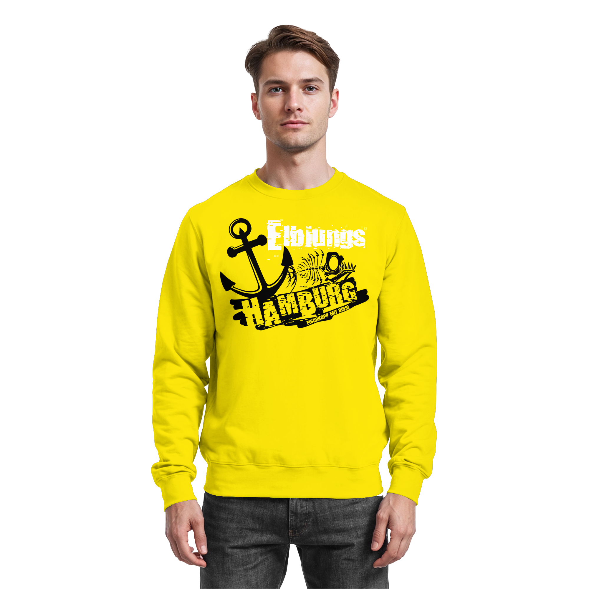 Elbjungs "Fischkopp mit Biss" - Sweatshirt