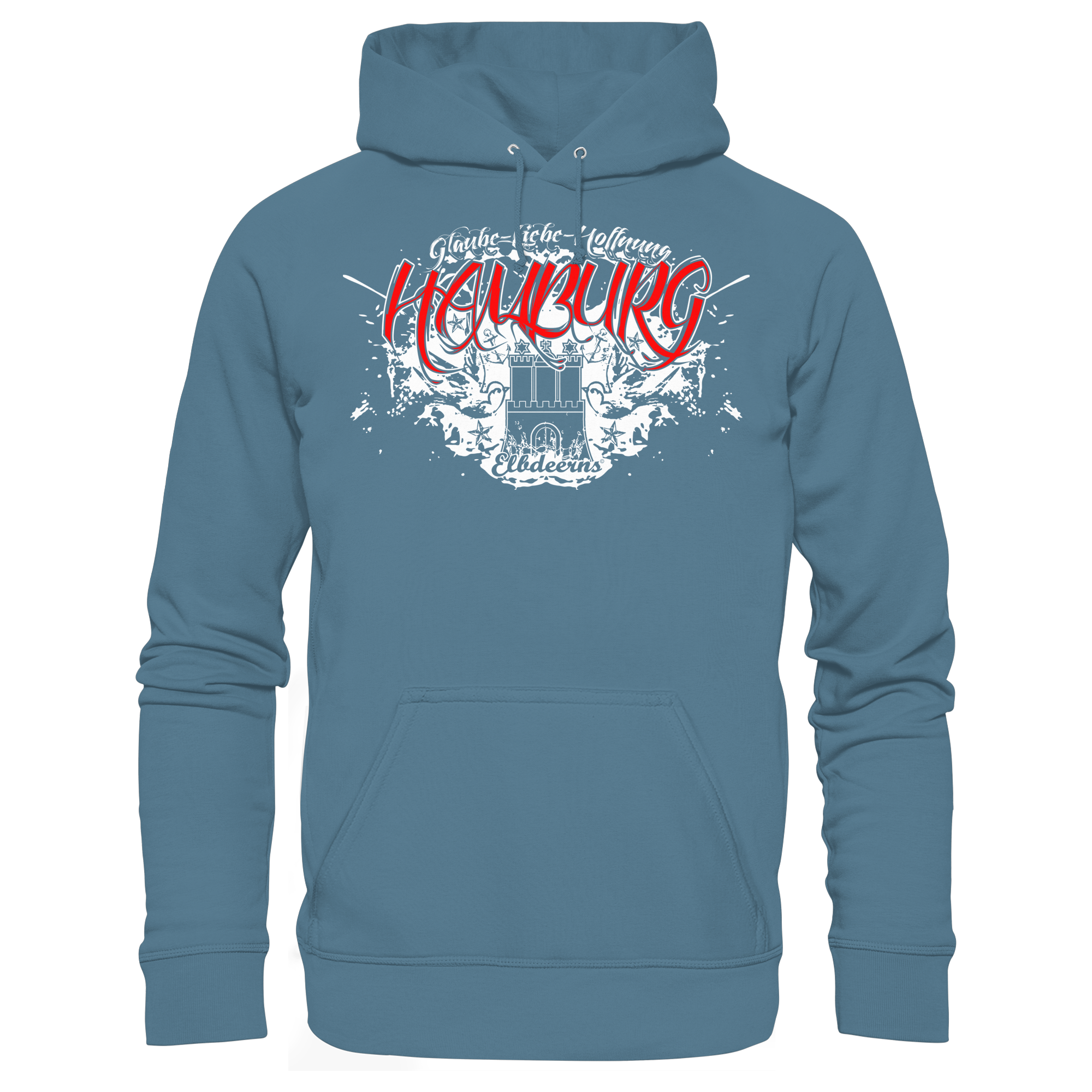 Elbdeerns - Glaube Liebe Hoffnung - Unisex Hoodie