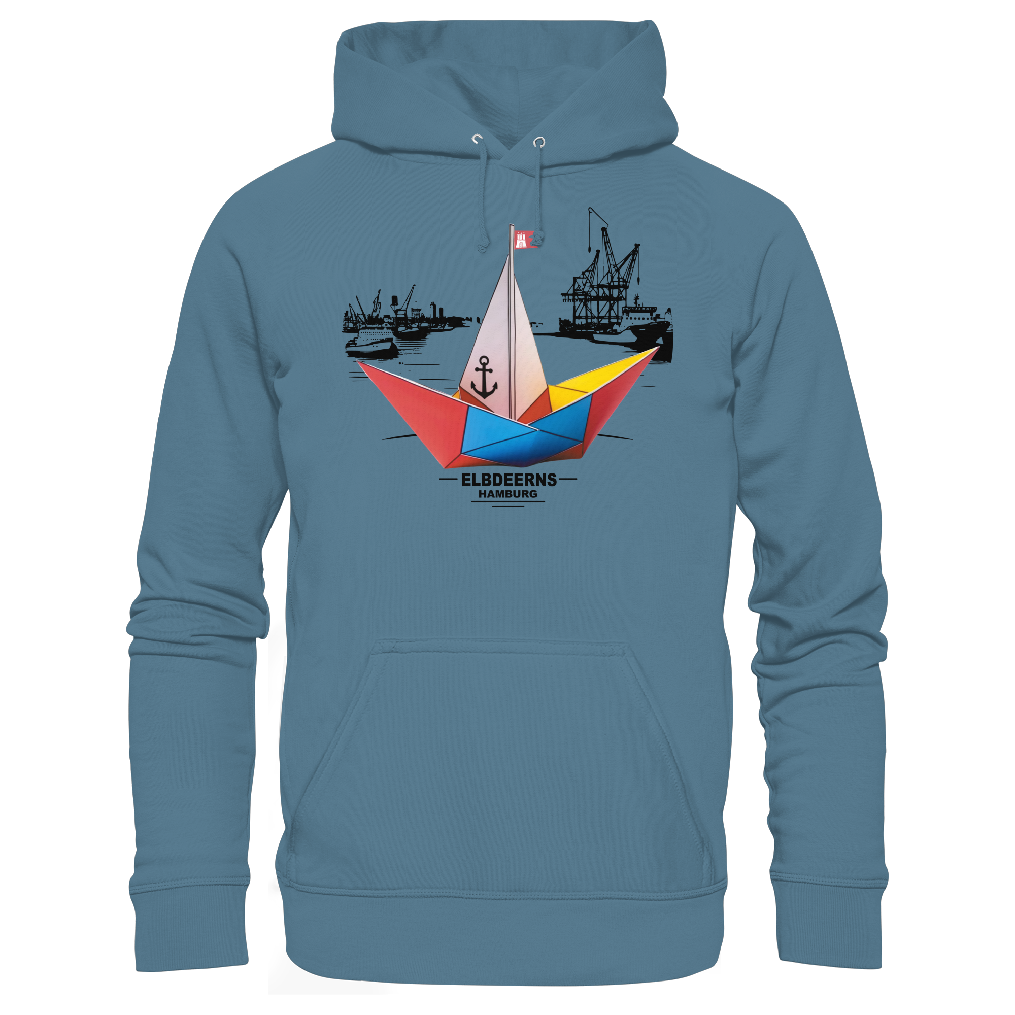 Elbdeerns - Papierschiff - Unisex Hoodie