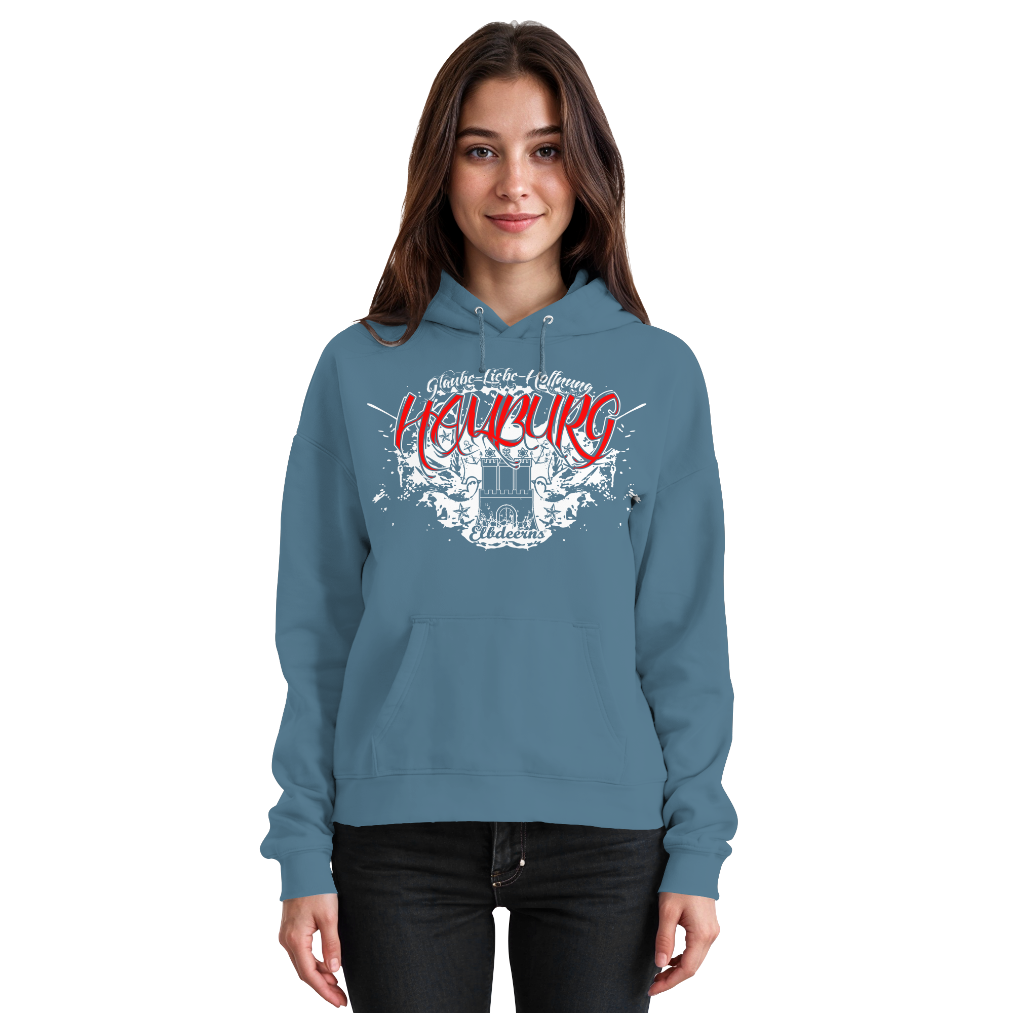 Elbdeerns - Glaube Liebe Hoffnung - Unisex Hoodie