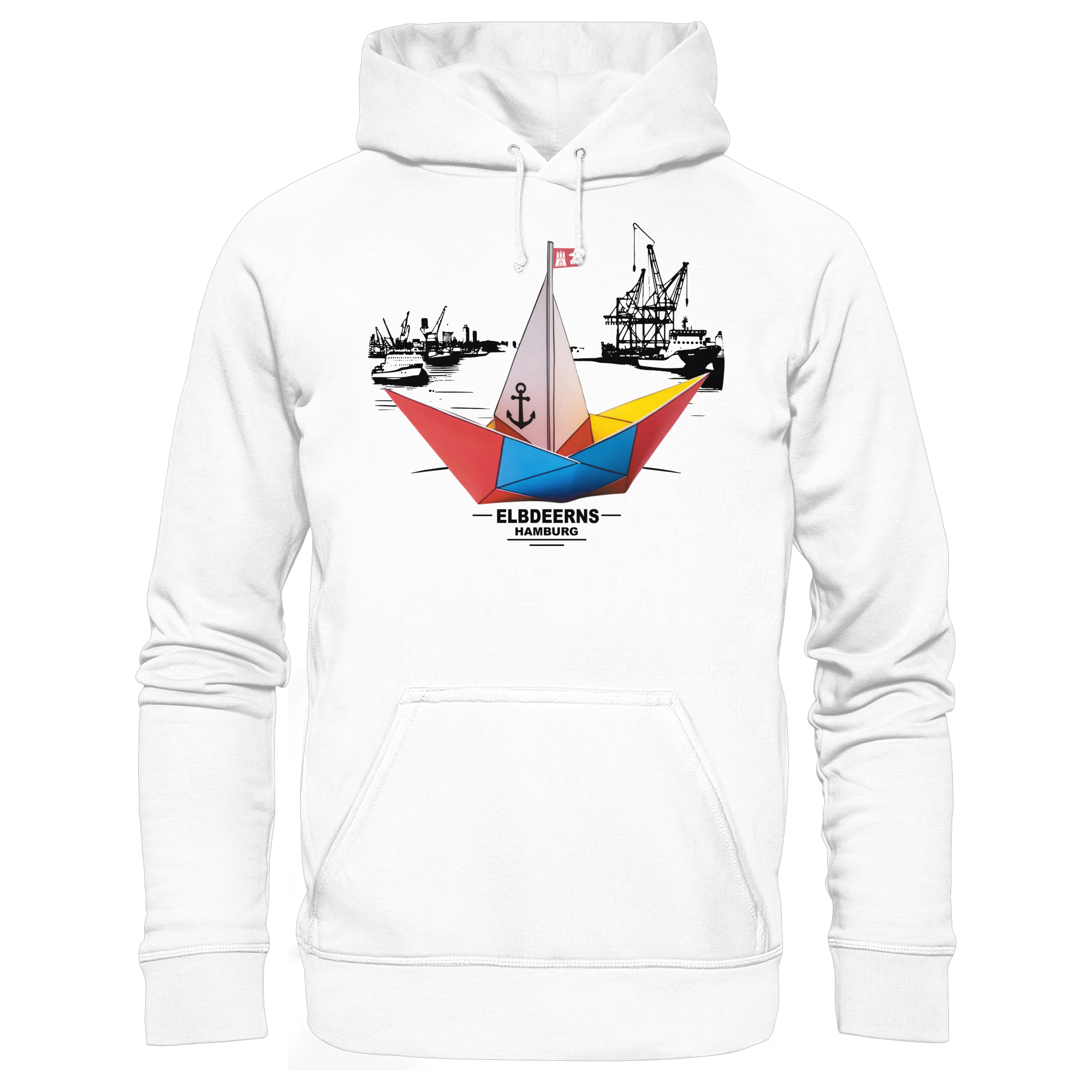 Elbdeerns - Papierschiff - Unisex Hoodie