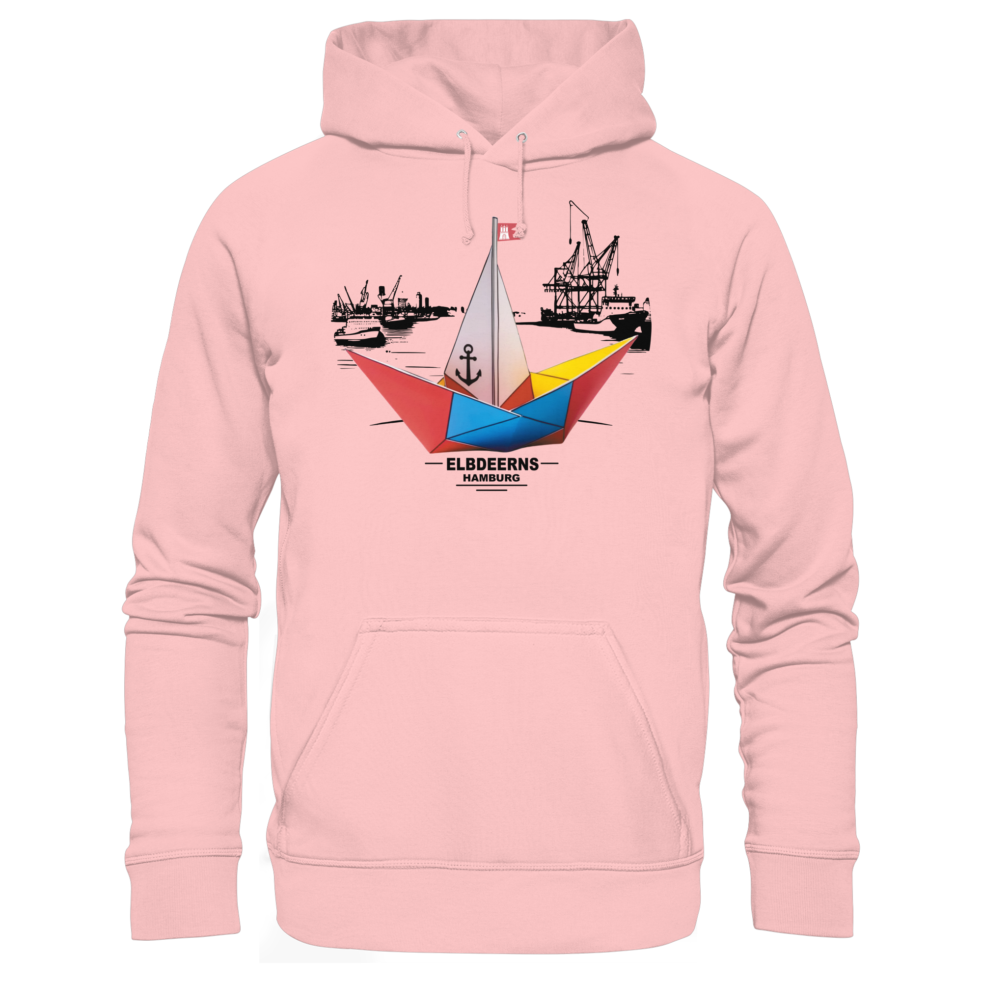 Elbdeerns - Papierschiff - Unisex Hoodie