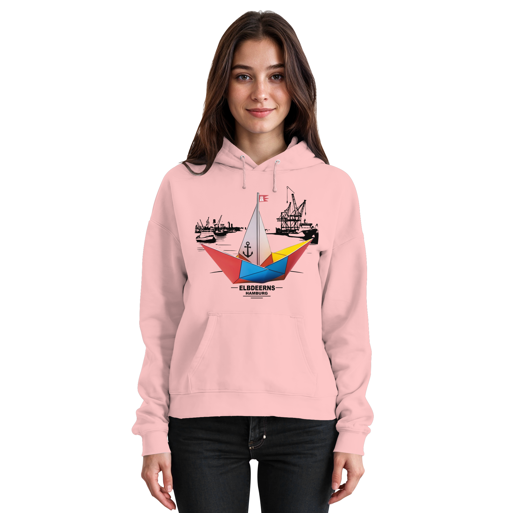 Elbdeerns - Papierschiff - Unisex Hoodie