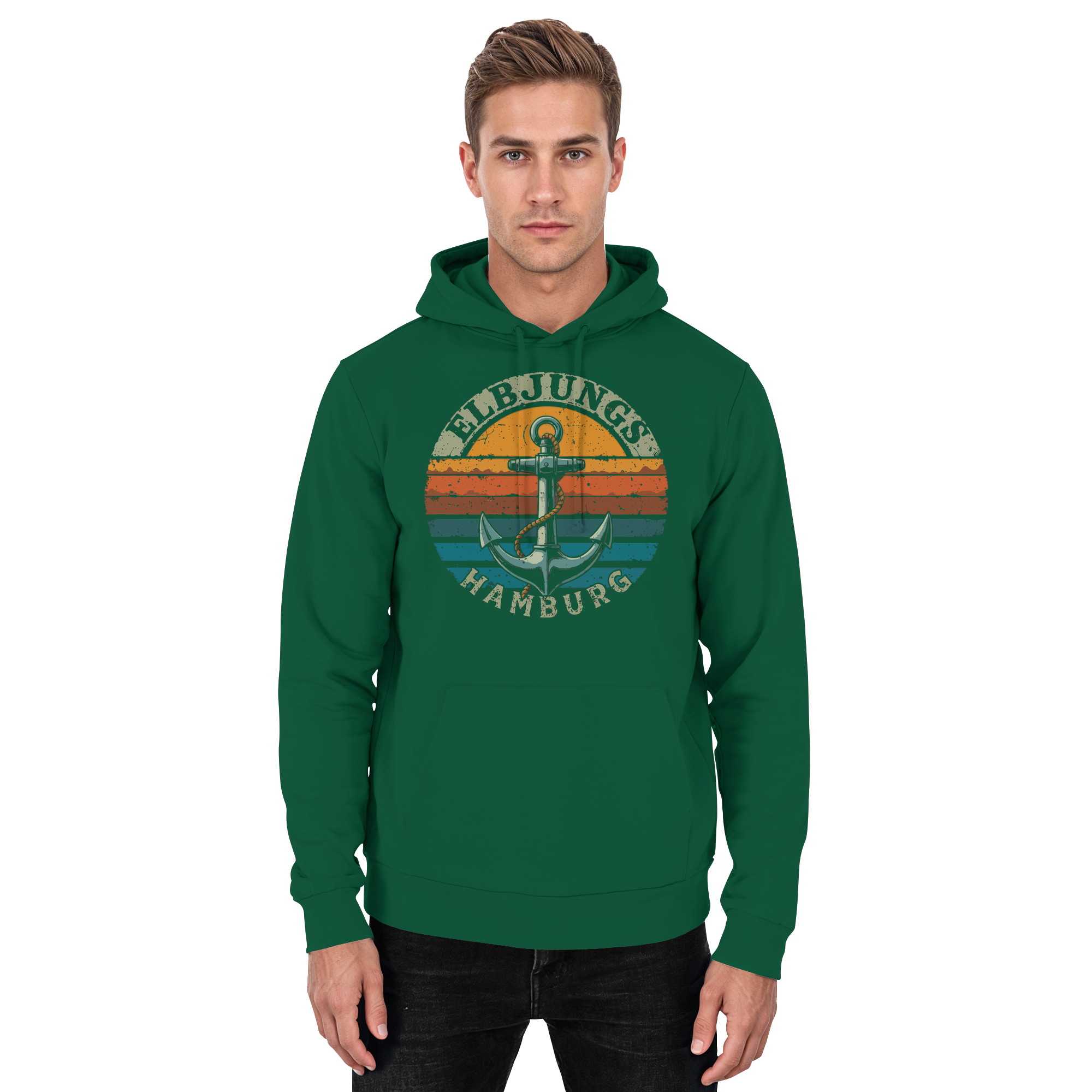 Elbjungs - Vintage Anker - Unisex Hoodie
