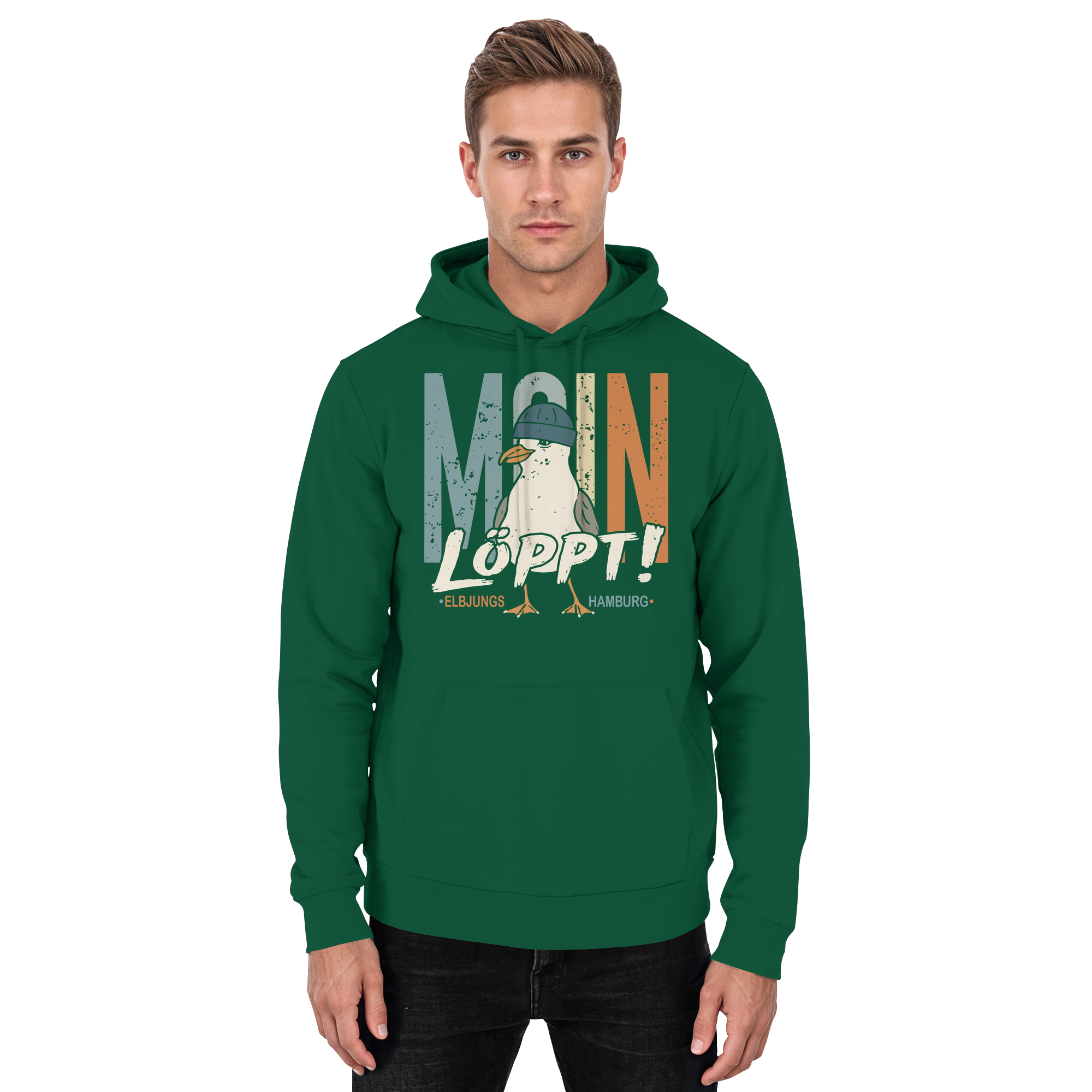 Elbjungs - MOIN ...löppt! -Unisex Hoodie