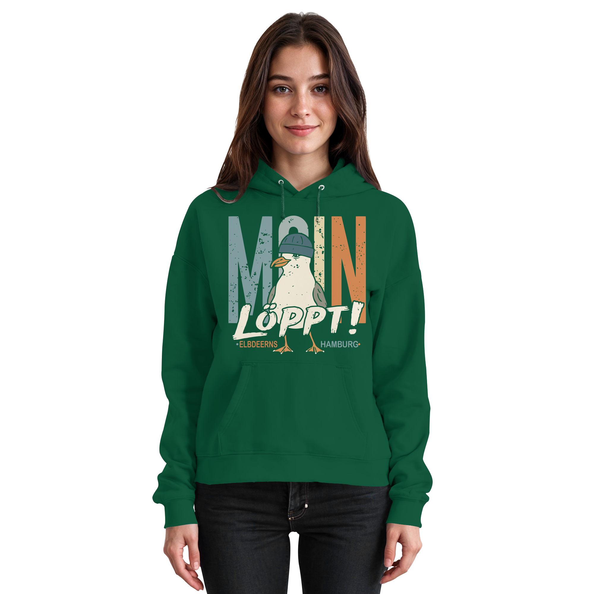 Elbdeerns - MOIN ...löppt! - Unisex Hoodie