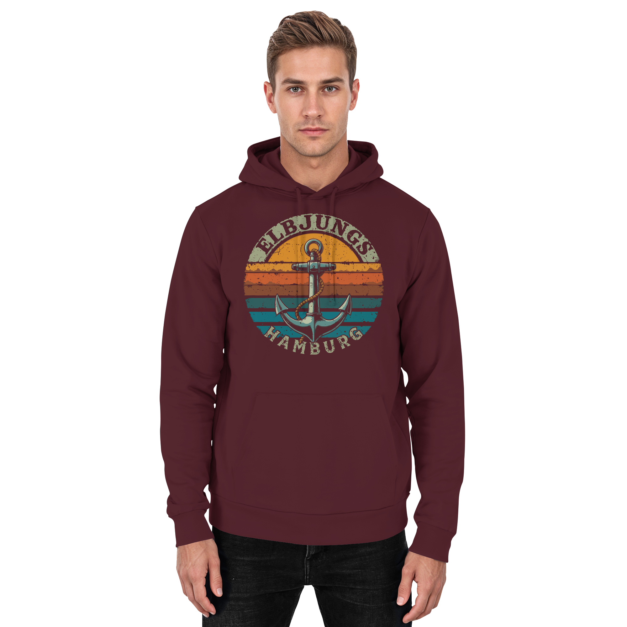 Elbjungs - Vintage Anker - Unisex Hoodie