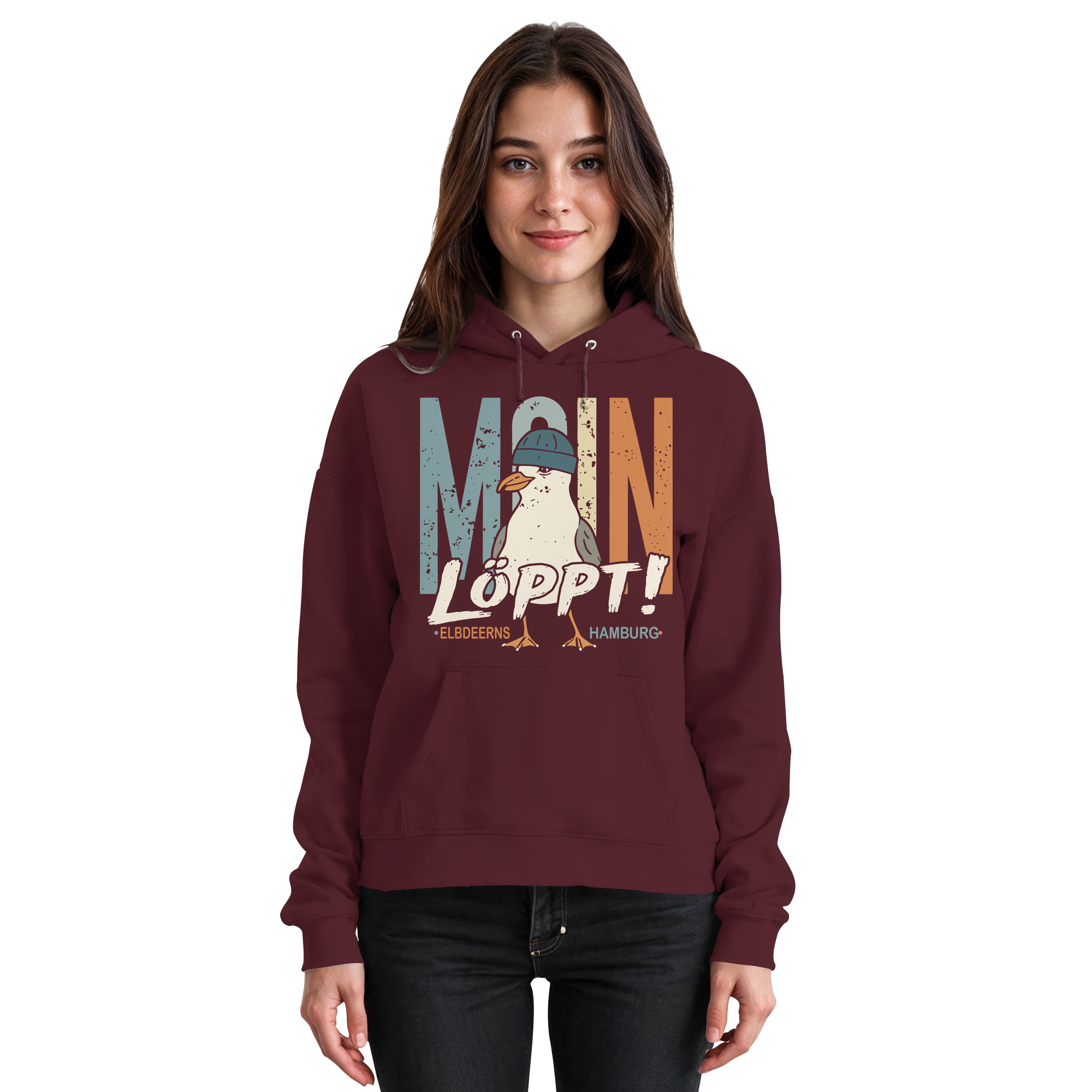 Elbdeerns - MOIN ...löppt! - Unisex Hoodie