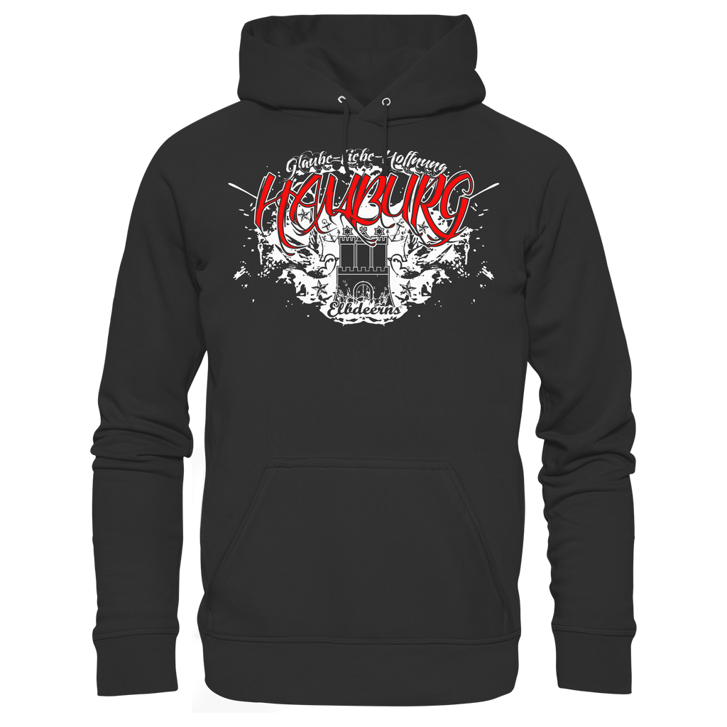 Elbdeerns - Glaube Liebe Hoffnung - Unisex Hoodie