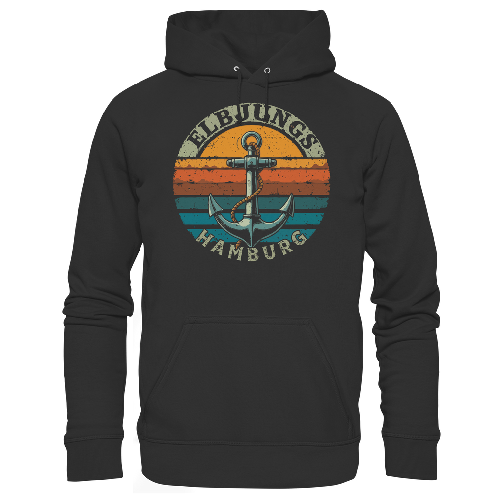 Elbjungs - Vintage Anker - Unisex Hoodie