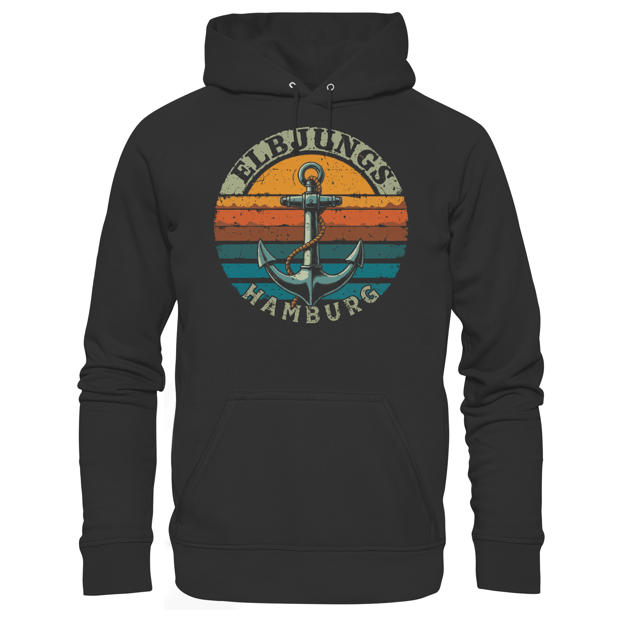 Elbjungs - Vintage Anker - Unisex Hoodie