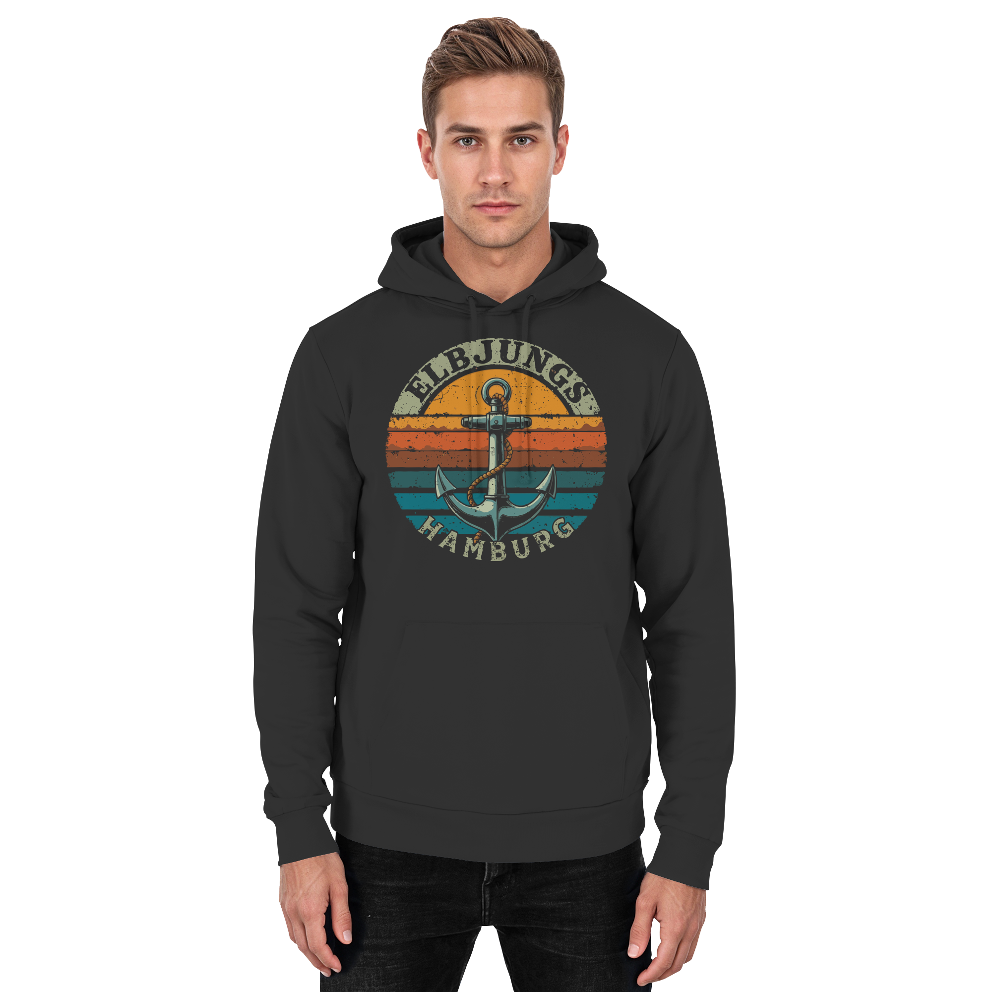 Elbjungs - Vintage Anker - Unisex Hoodie