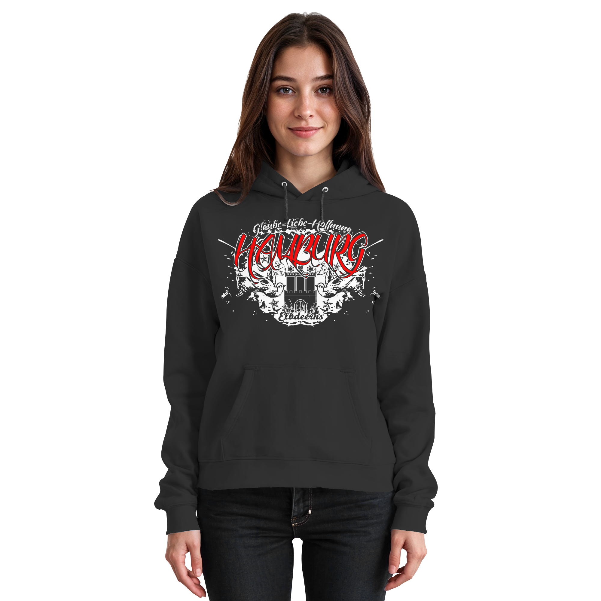 Elbdeerns - Glaube Liebe Hoffnung - Unisex Hoodie