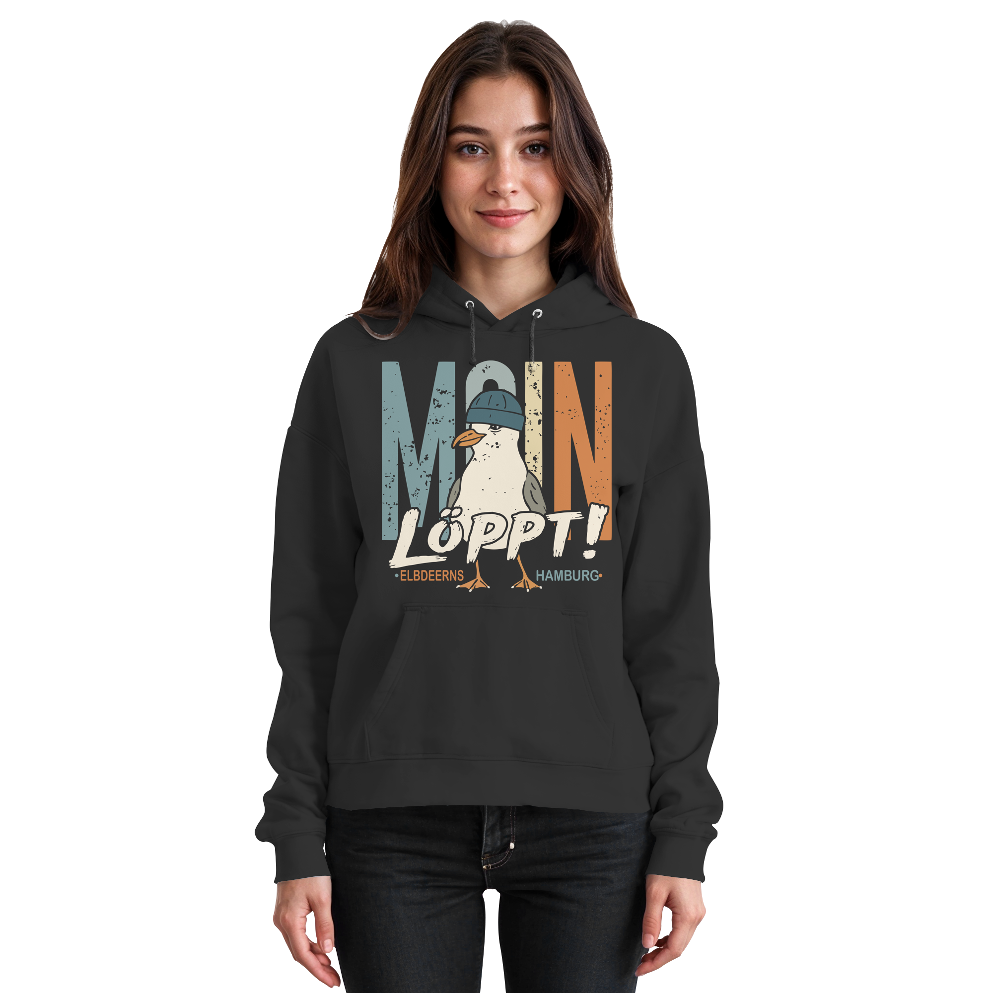 Elbdeerns - MOIN ...löppt! - Unisex Hoodie