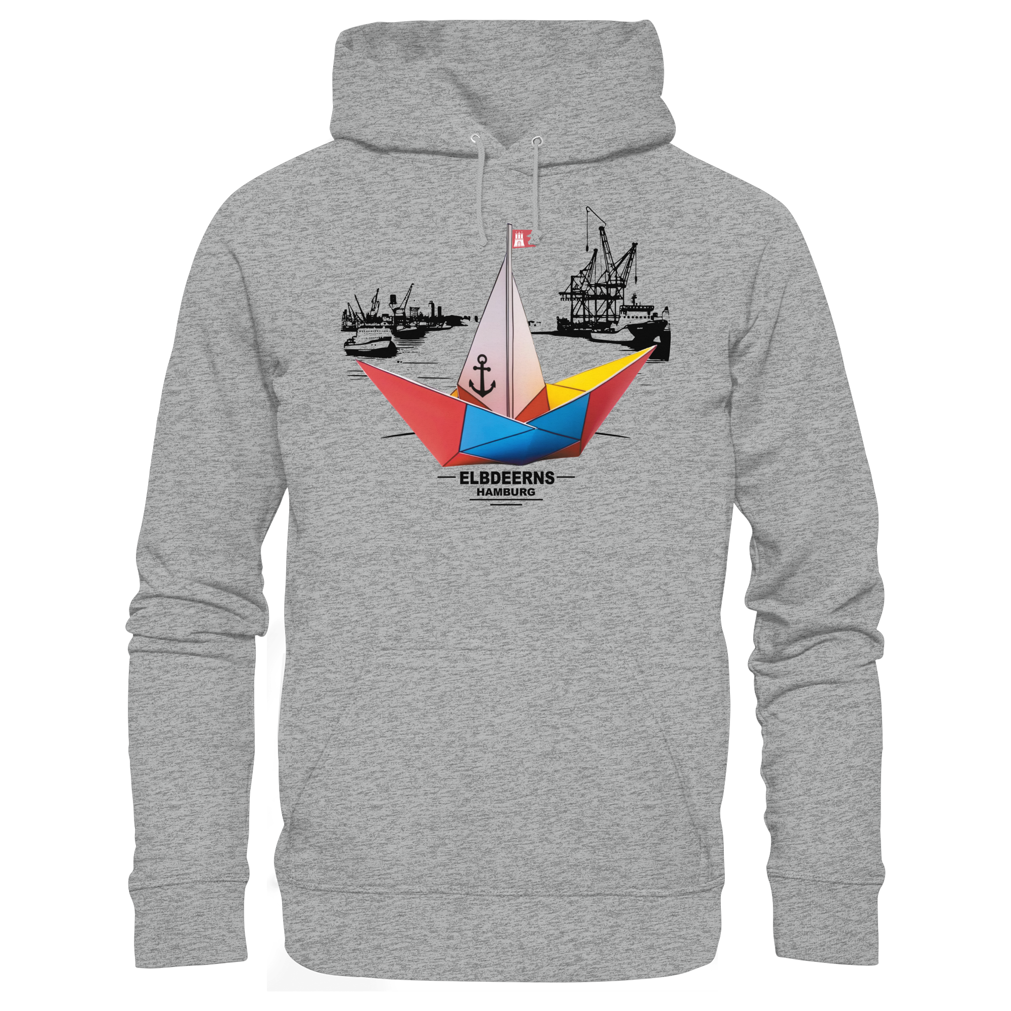 Elbdeerns - Papierschiff - Unisex Hoodie