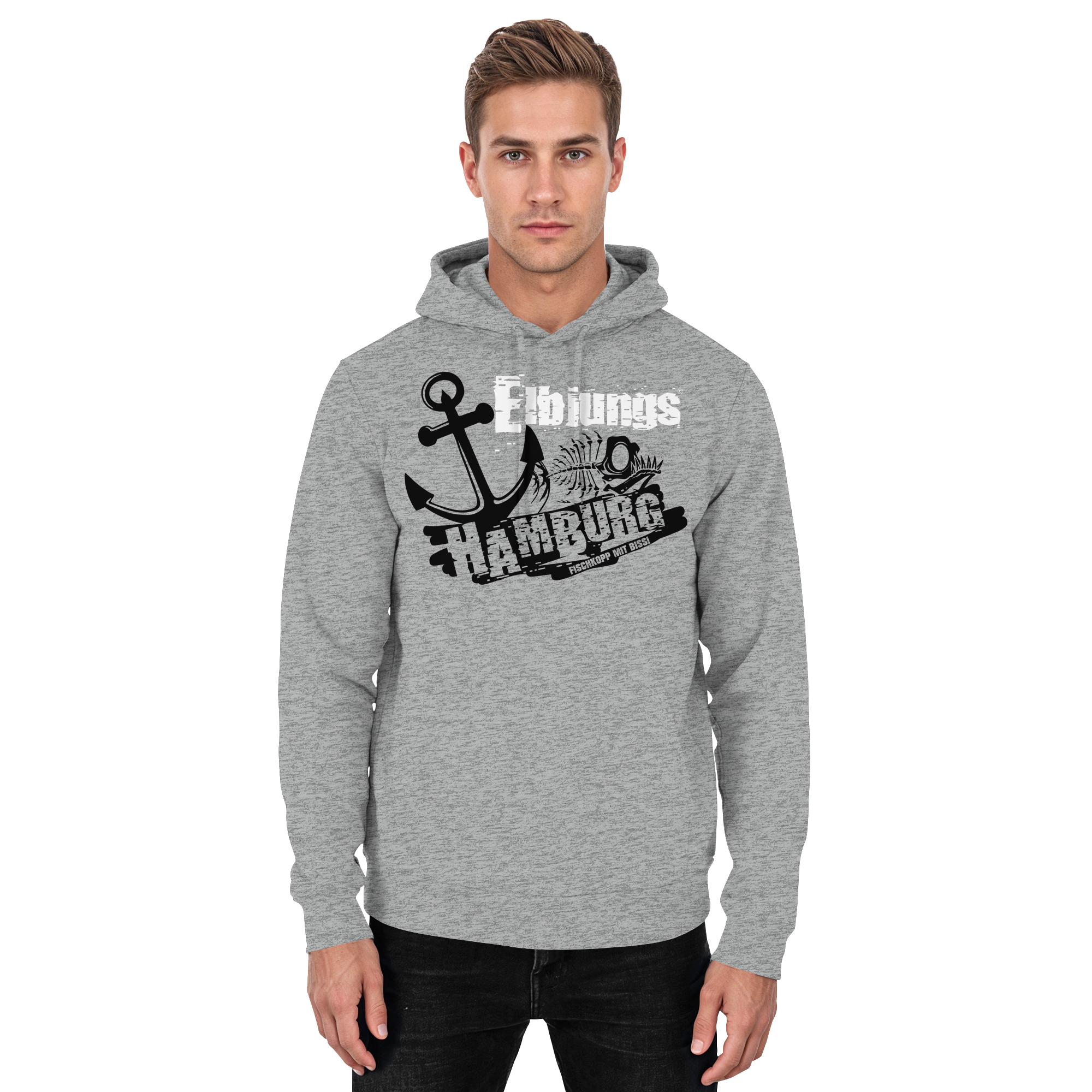 Elbjungs "Fischkopp mit Biss" - Unisex Hoodie
