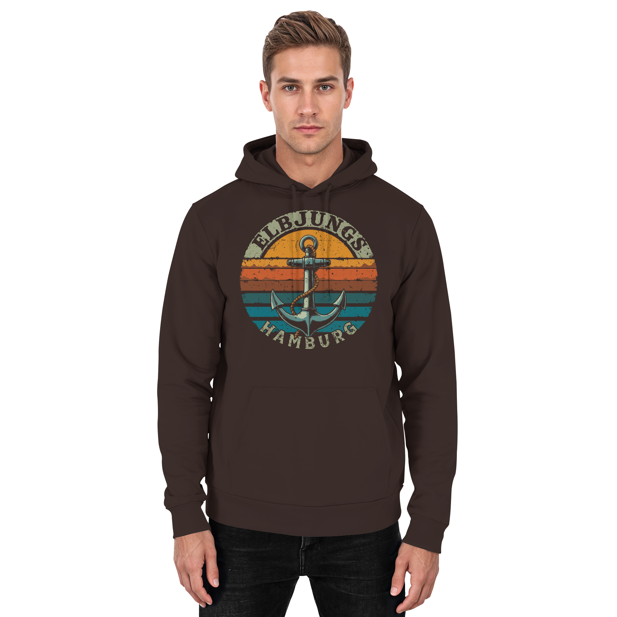 Elbjungs - Vintage Anker - Unisex Hoodie