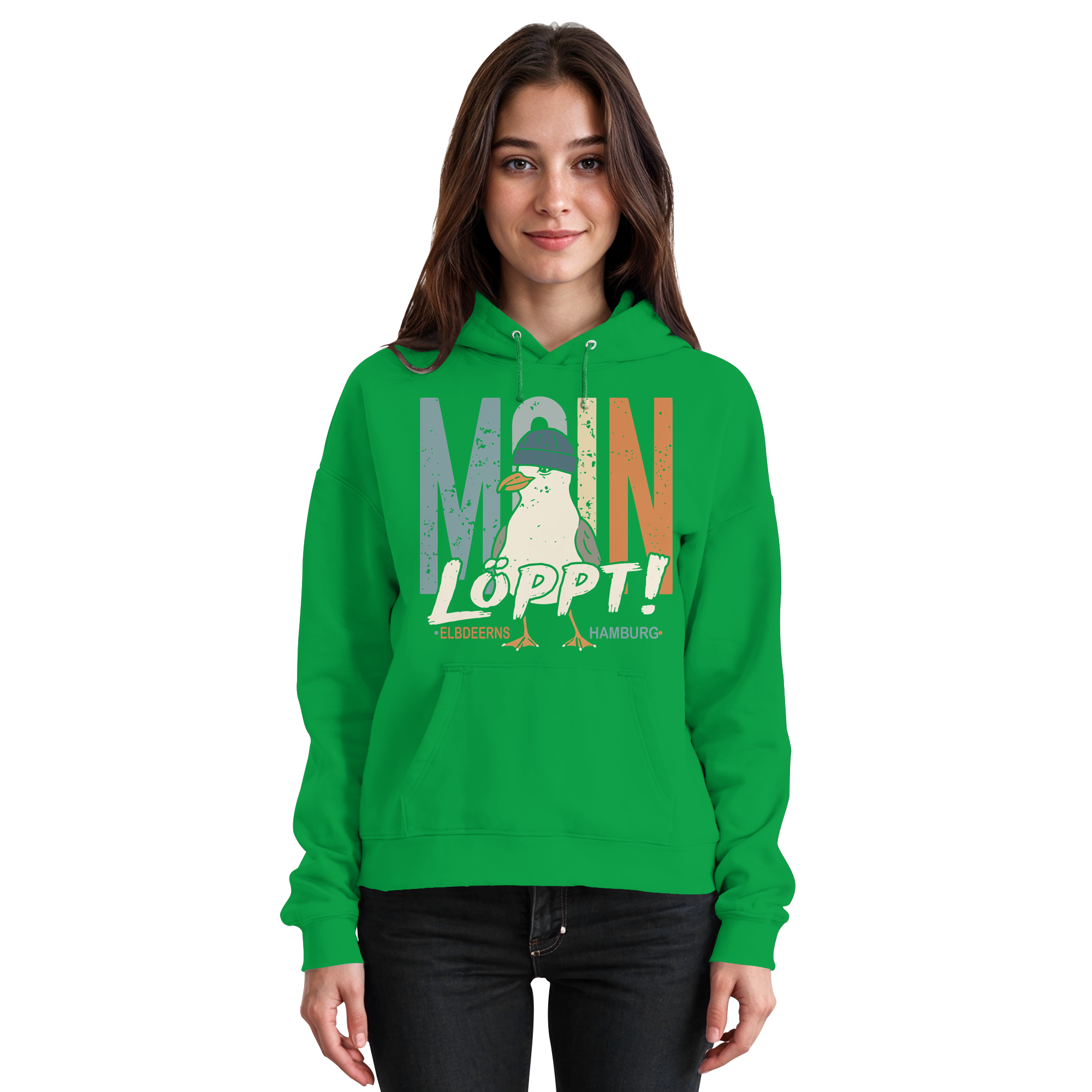 Elbdeerns - MOIN ...löppt! - Unisex Hoodie