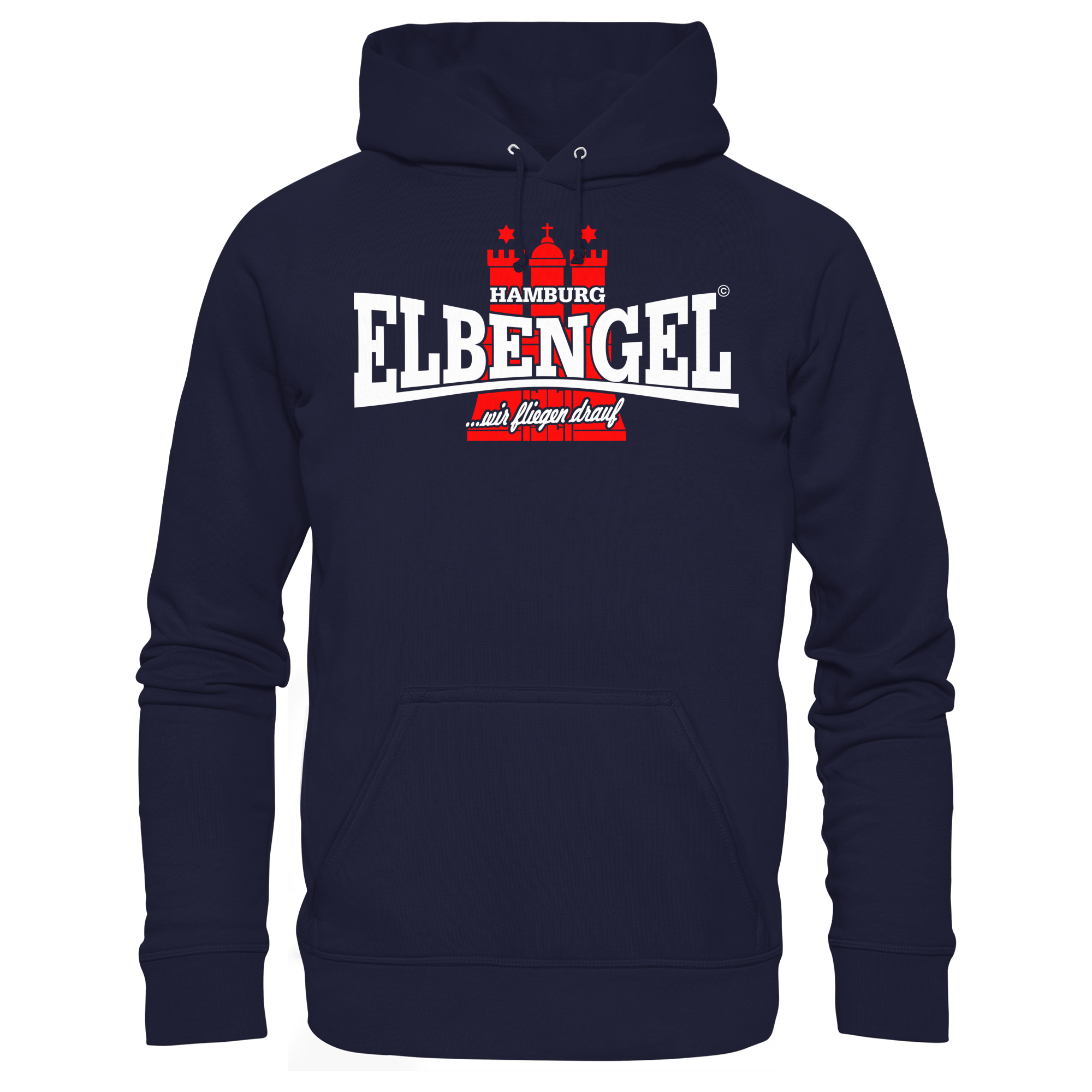 Elbengel "wir fliegen drauf" - Unisex Hoodie