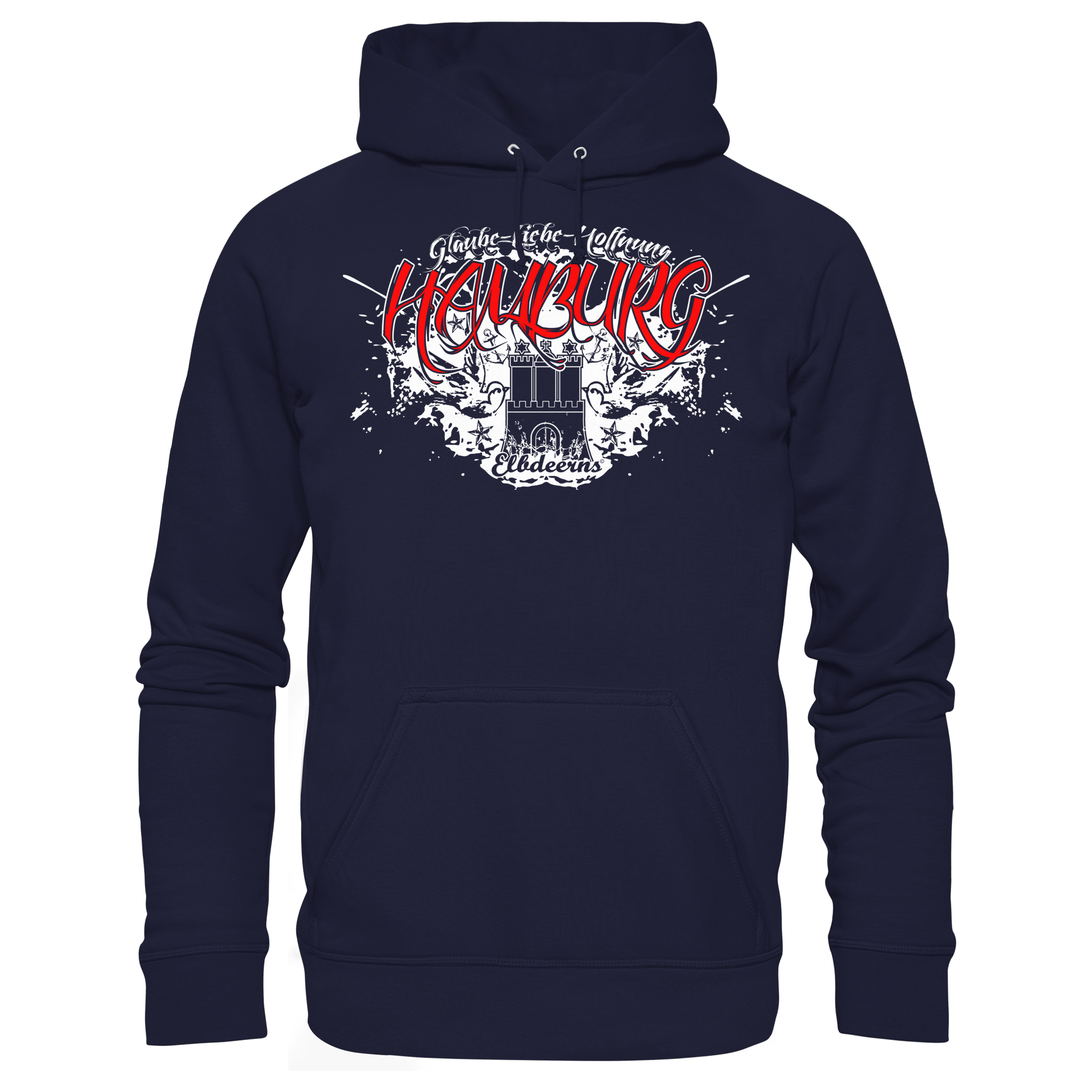 Elbdeerns - Glaube Liebe Hoffnung - Unisex Hoodie