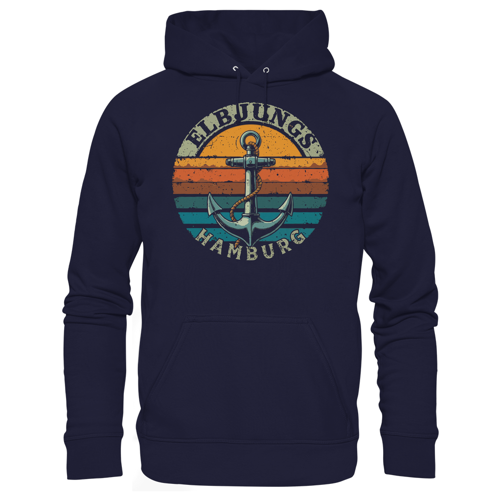 Elbjungs - Vintage Anker - Unisex Hoodie