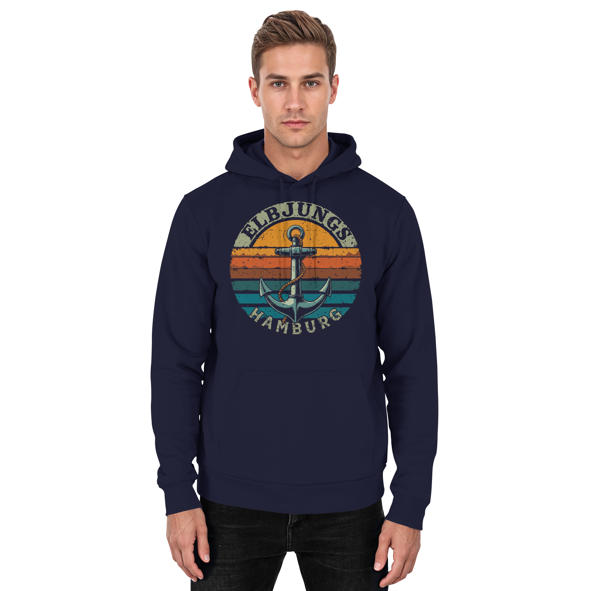 Elbjungs - Vintage Anker - Unisex Hoodie