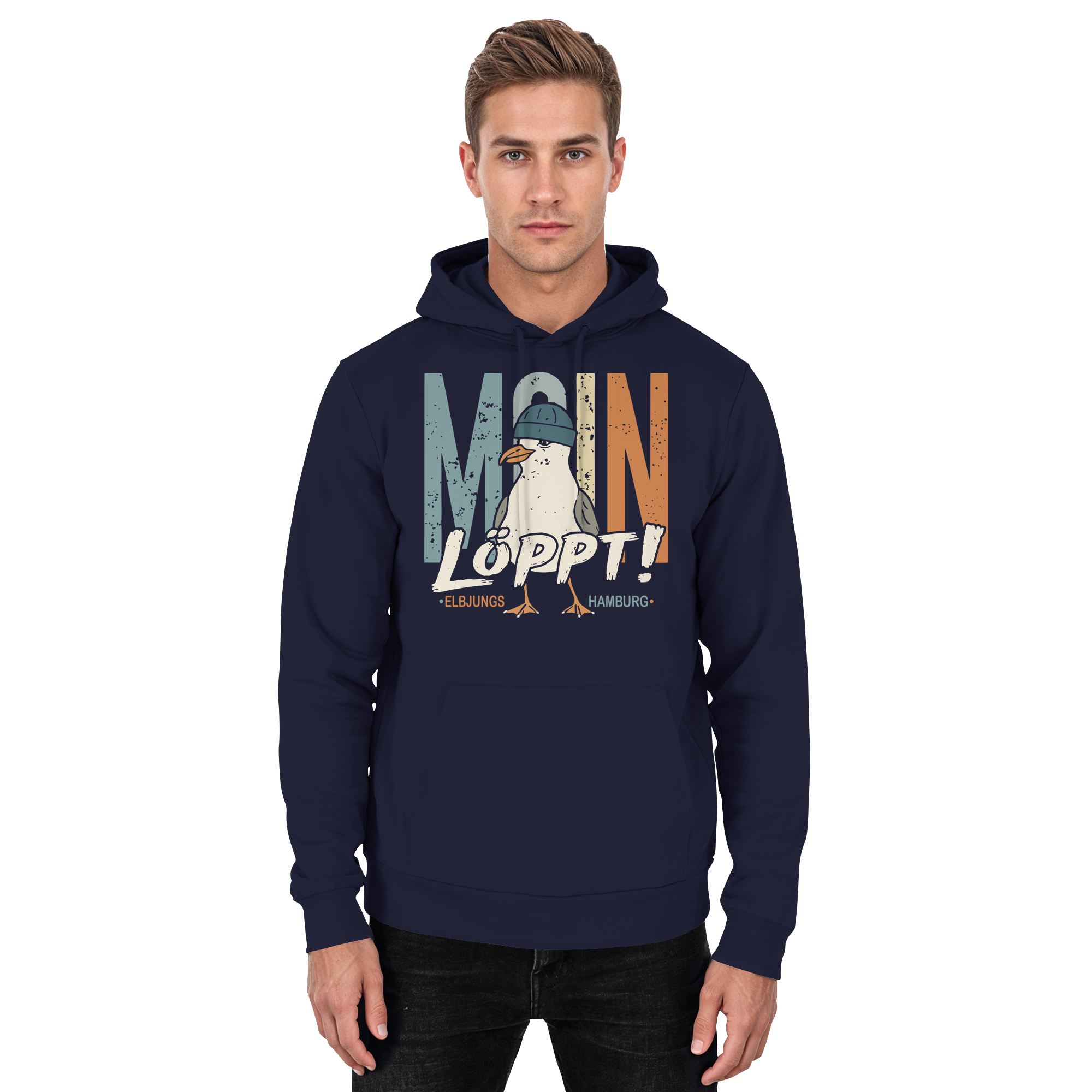 Elbjungs - MOIN ...löppt! -Unisex Hoodie