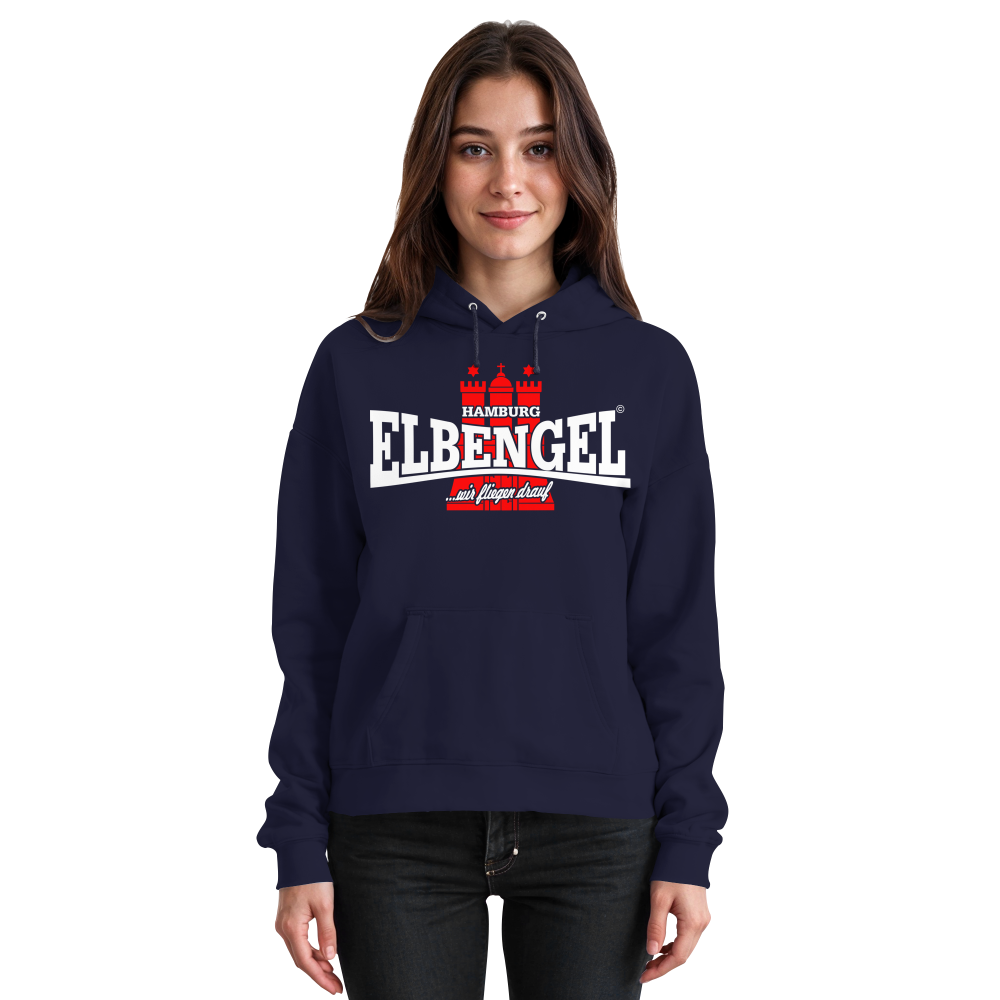 Elbengel "wir fliegen drauf" - Unisex Hoodie