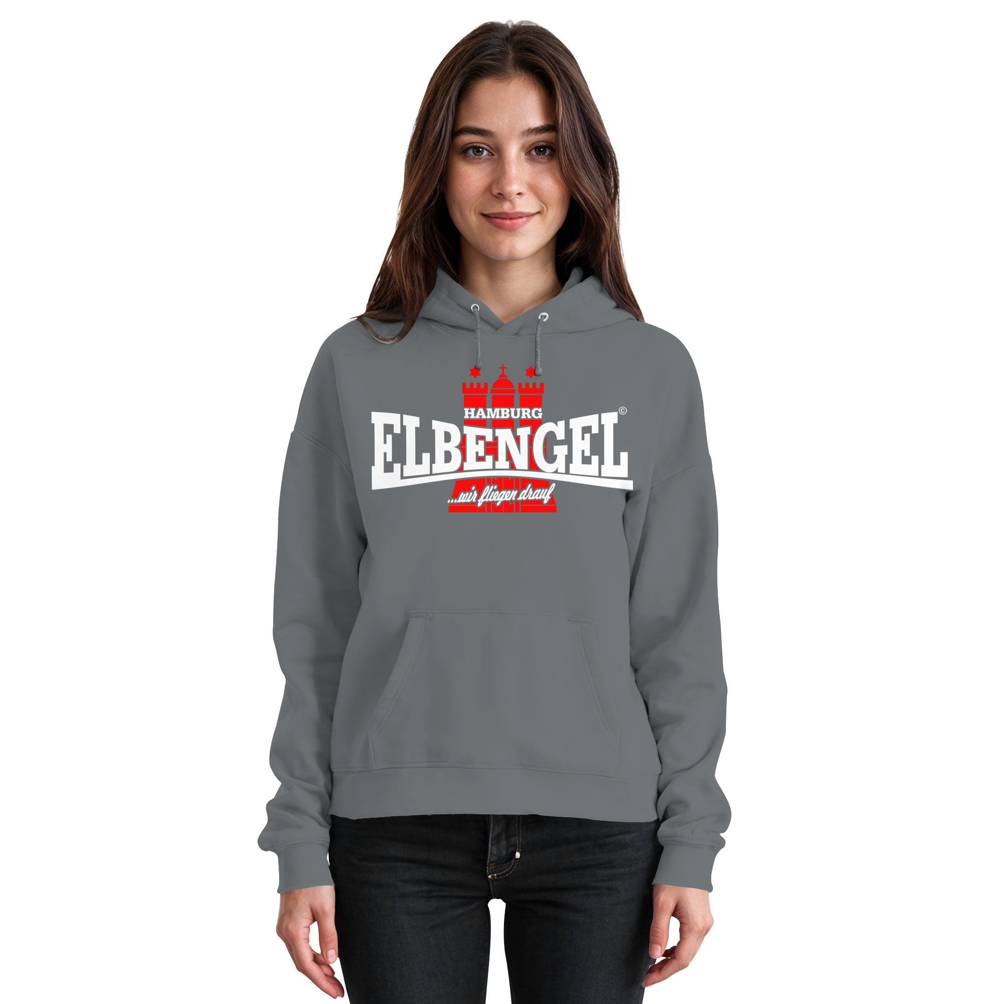 Elbengel "wir fliegen drauf" - Unisex Hoodie