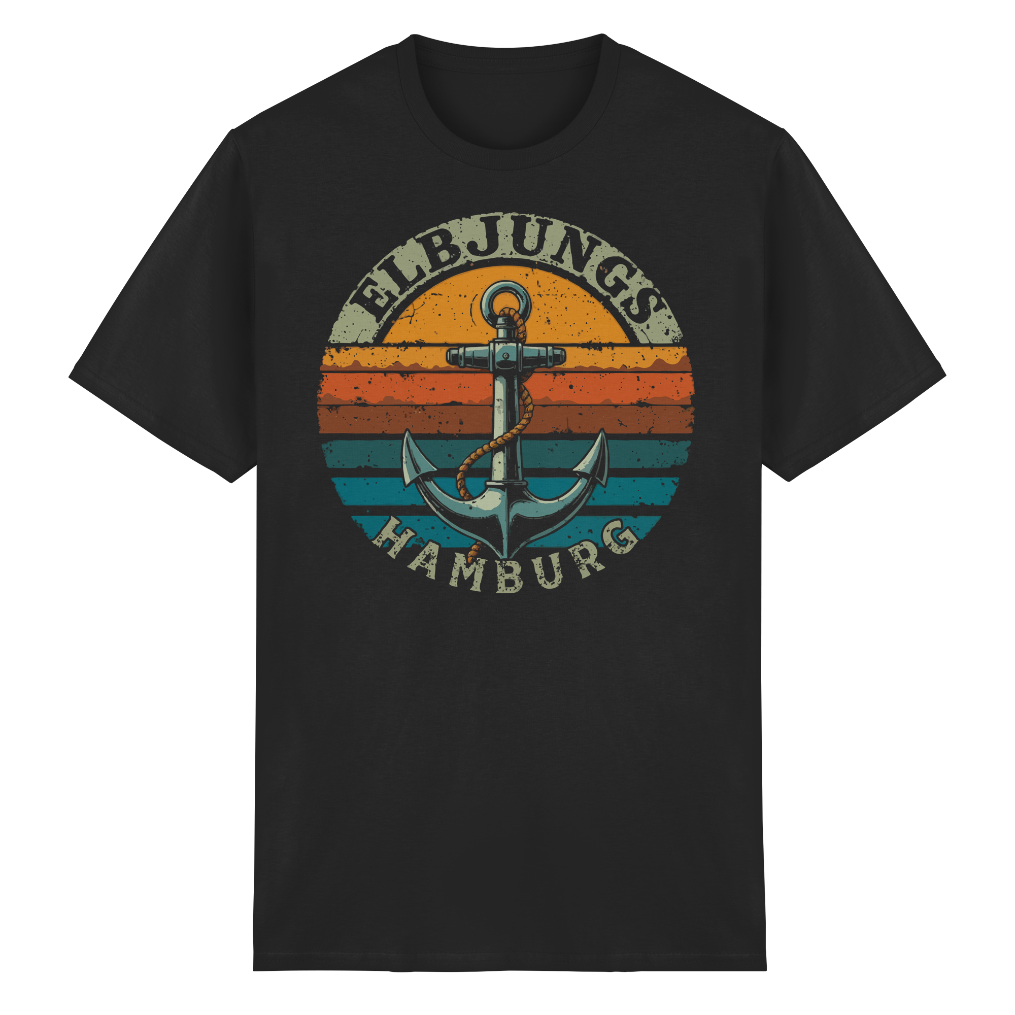 Elbjungs - Vintage Anker - Heavy Cotton T-Shirt