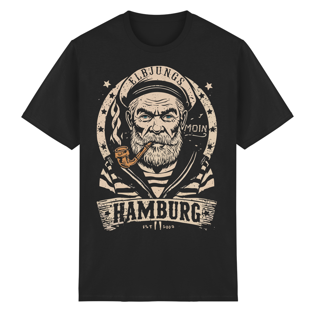 Elbjungs - Old Kapitän - Heavy Cotton T-Shirt