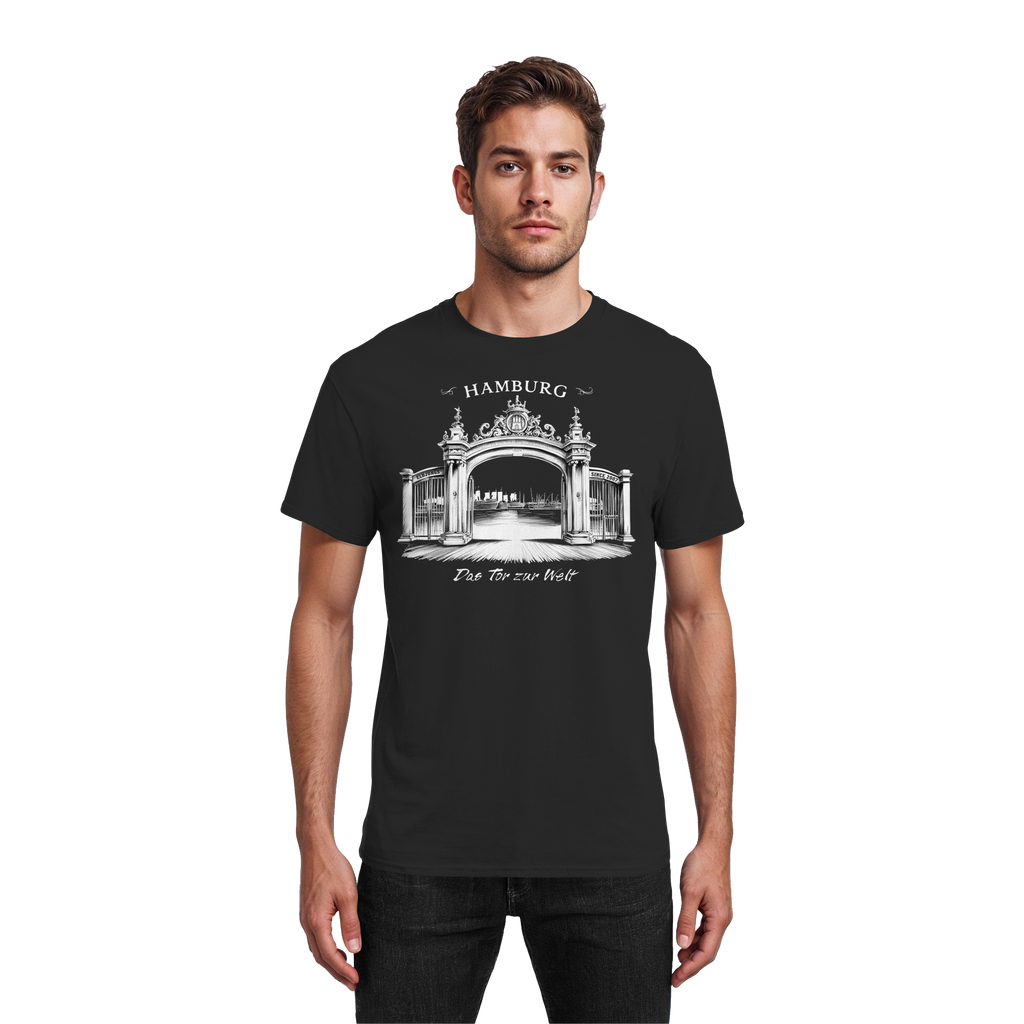 Elbjungs "Tor zur Welt - Black Edition" - Heavy Cotton T-Shirt