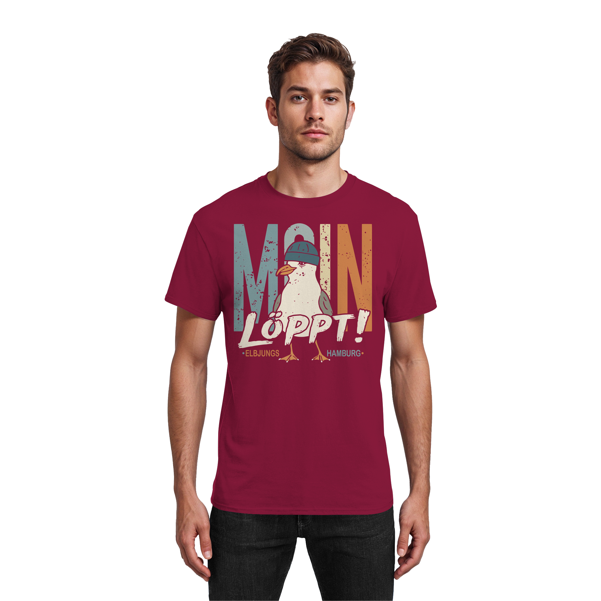 Elbjungs - MOIN ...löppt! - Heavy Cotton T-Shirt