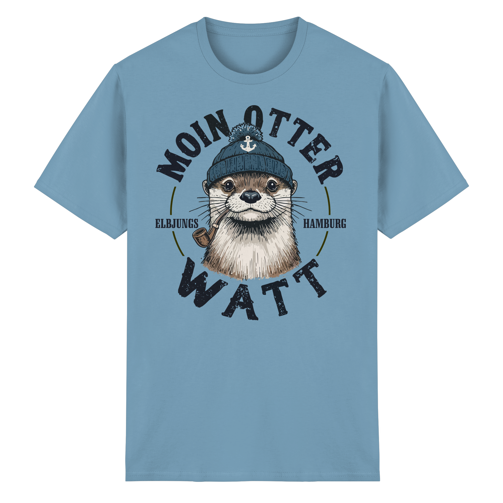 Elbjungs - Moin oder Watt - Heavy Cotton T-Shirt
