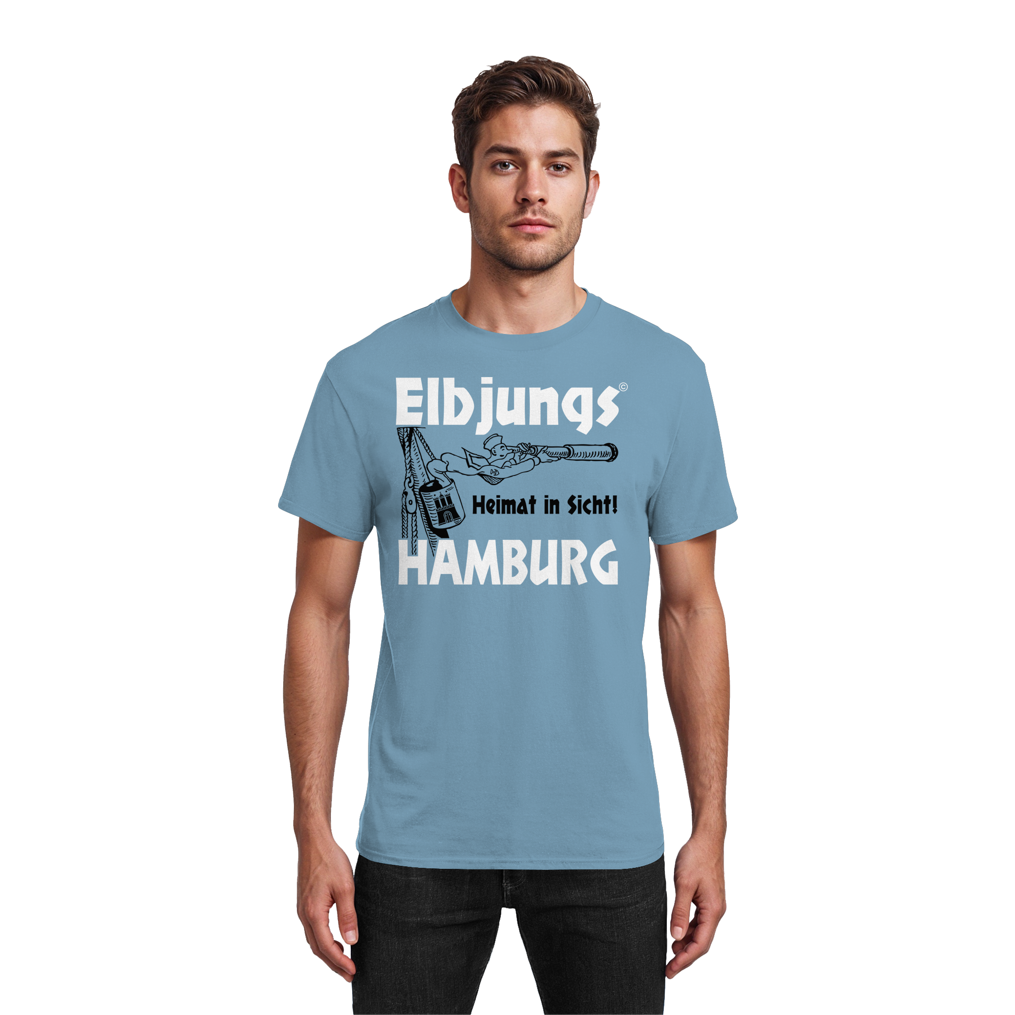 Elbjungs "Heimat in Sicht" - Heavy Cotton T-Shirt